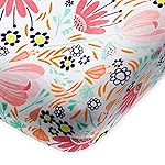 HonestBaby Unisex-Baby Fitted Crib Sheets Set Standard Mattress, 100% Organic Cotton Baby Boys, Girls, Neutral, 1 Pack - Kentucky Blue, One Size