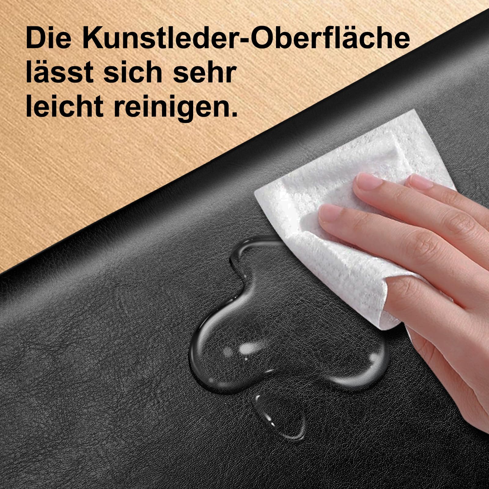 NEWYES Dokumentenmappe A4 mit 30 Klarsichthüllen – Wasserabweisende Präsentationsmappe aus Kunstleder, ideal für Büro, Geschäftsreisen & als Geschenk für Männer – Schwarz