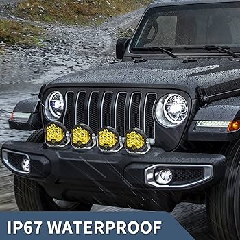 Amazon.com: EKXAP 5 Inch 50W Amber Yellow LED Offroad Light