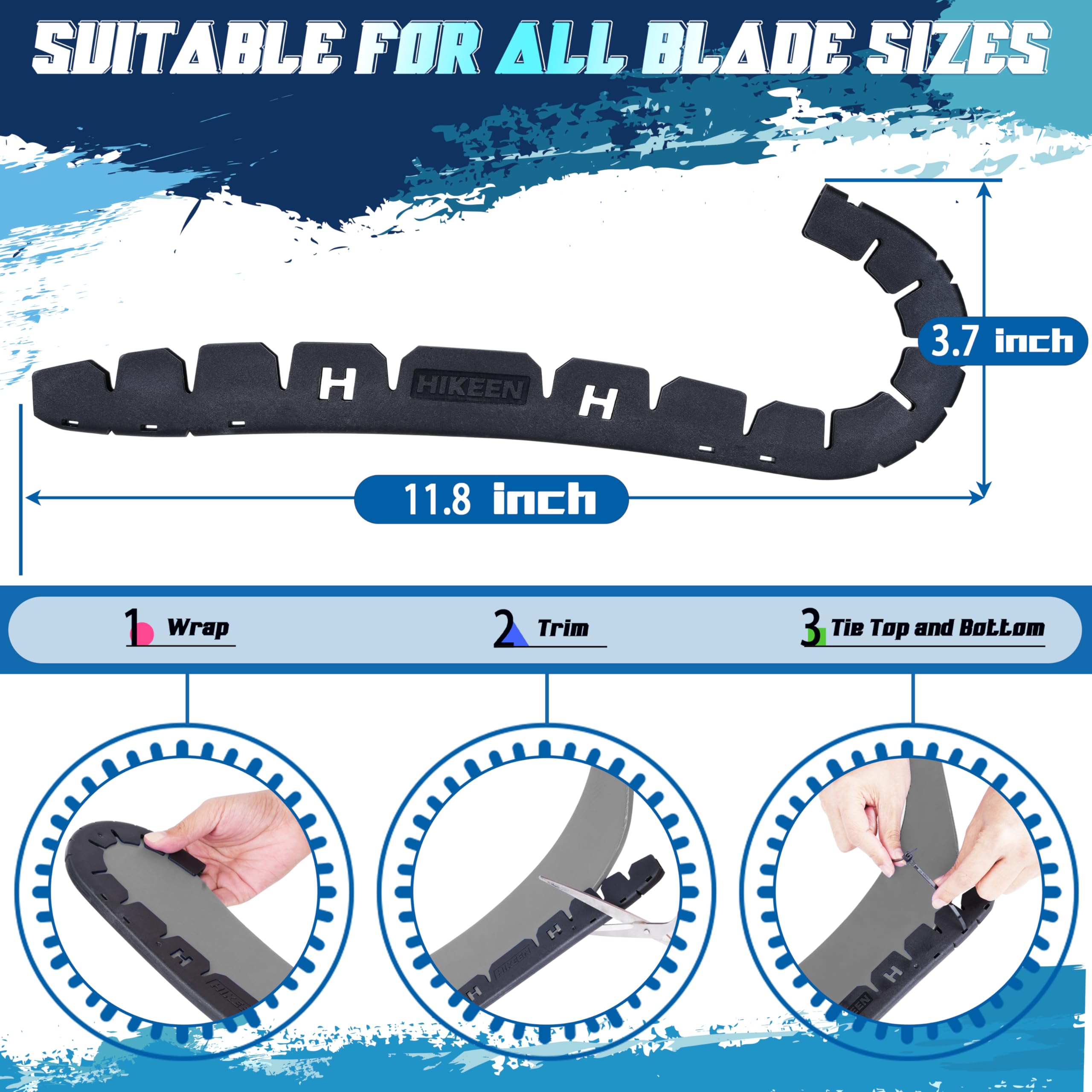 BOOSTEADY Protector de Hoja de Hockey con 25 Vendas de Grippara, Accesorios para Hockey Hielo Funda para Hoja de Hockey Entrenamiento