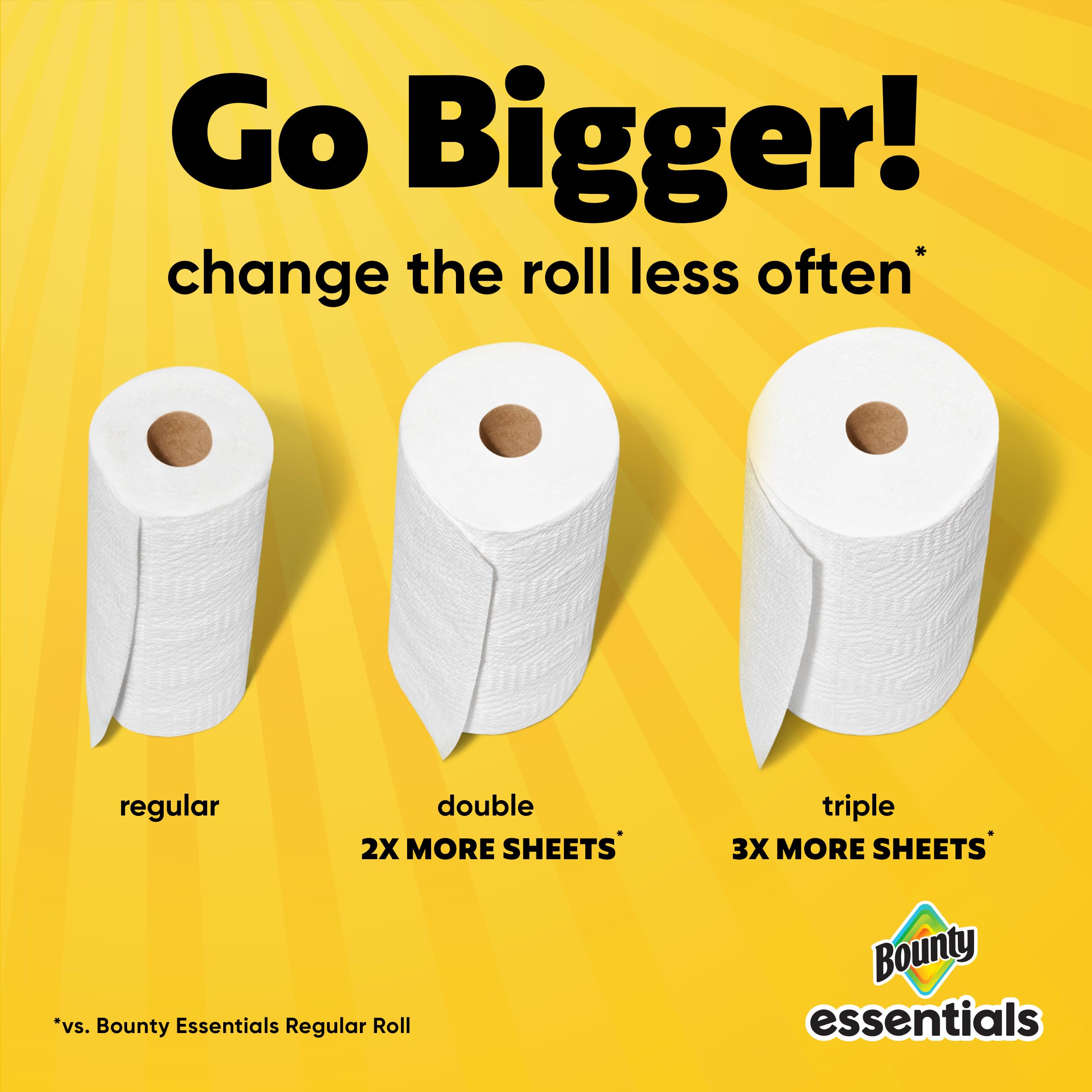 Bounty Essentials Paper Towels - 6 Rolls -11