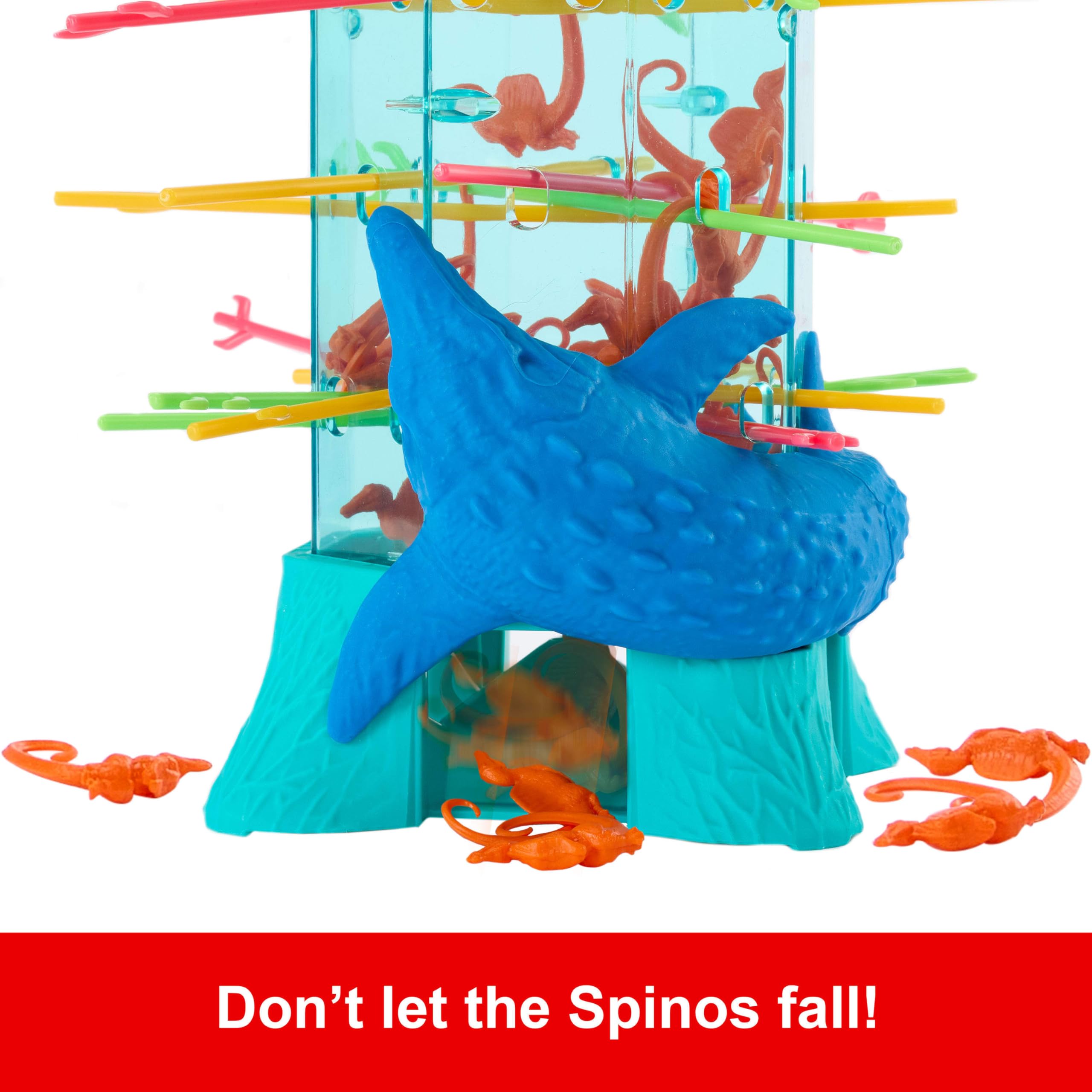 Mattel Games Kerplunk Jurassic World Rebirth Game for Kids & Family with Ocean Tower and Spinosaurus Figures Inspired by The Movie. - 5