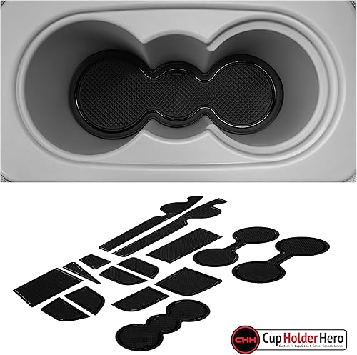 CupHolderHero Compatible con accesorios Hyundai Sonata 2015-2023 Premium Custom Interior Antipolvo Antipolvo Insertos Portavasos, Alfombrillas de