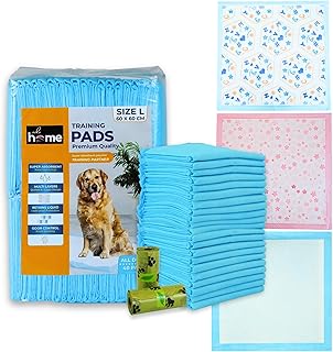 Hundeunterlagen - Maximale Saugfähigkeit (5 Schichten) - Geschenk 2 Rollen Kotbeutel biologisch abbaubar - Packung mit 40 Stück - Hundeunterlagen 60 x 60 - Babyunterlagen - Bettunterlagen
