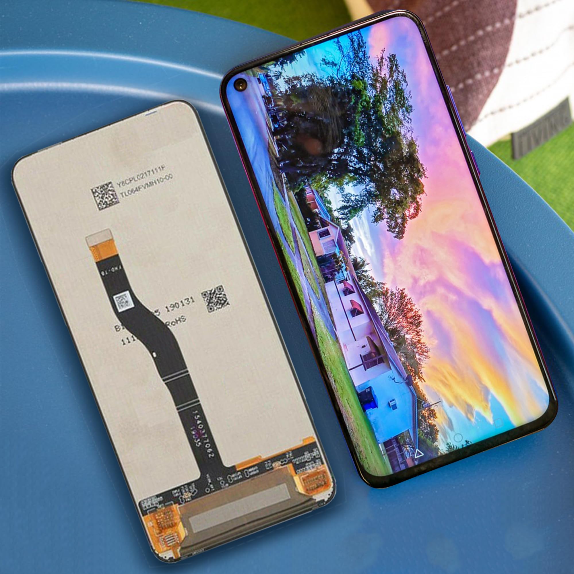 DISPLAY HONOR VIEW 20 PCT-L29 AL10 LX9 SCHERMO FRAME NERO LCD TOUCH SCREEN VETRO - Foto 3