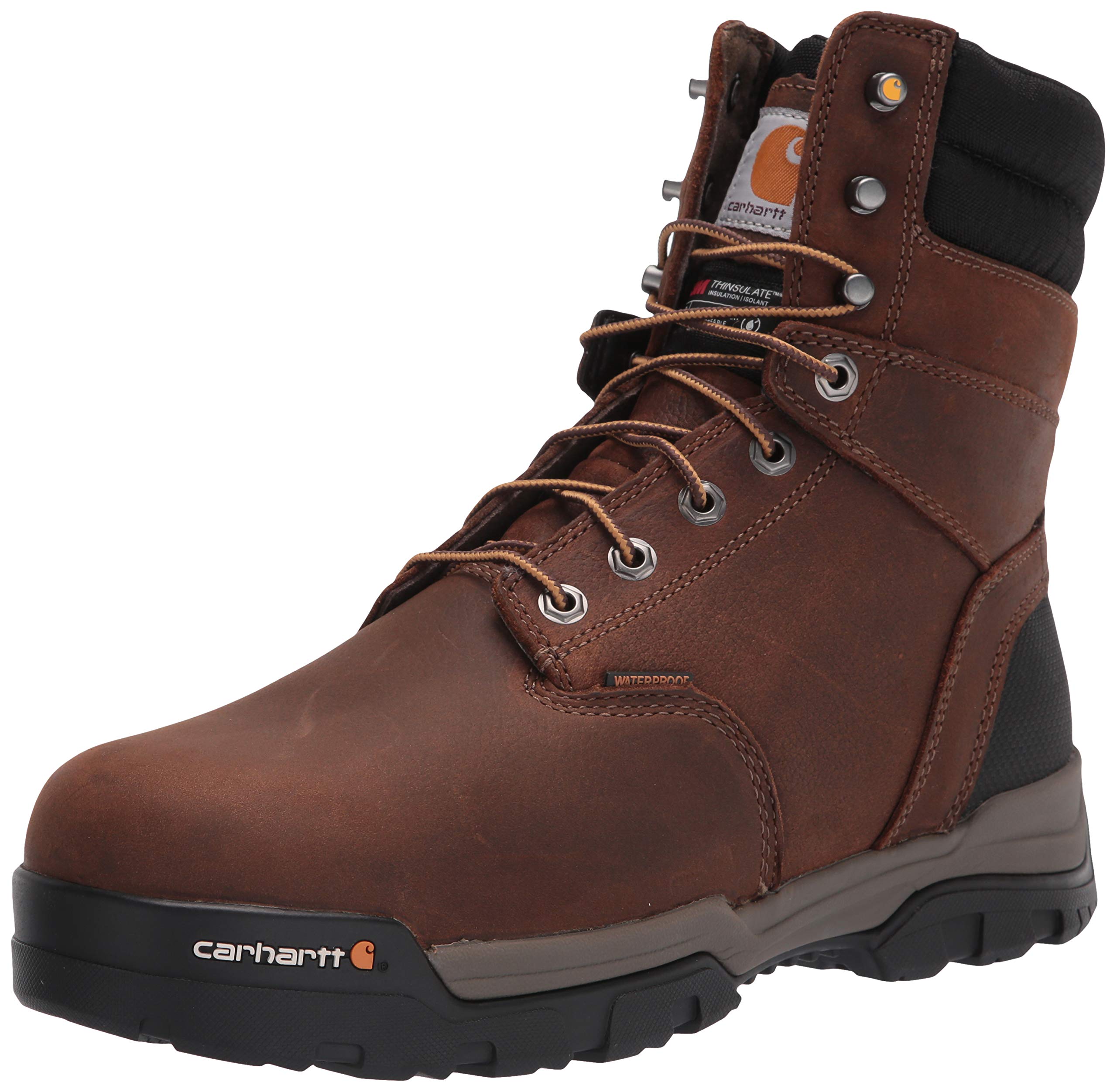 Carhartt Men's Ground Force 8" Waterproof Insulated Comp Toe Cme8347 Construction Boot