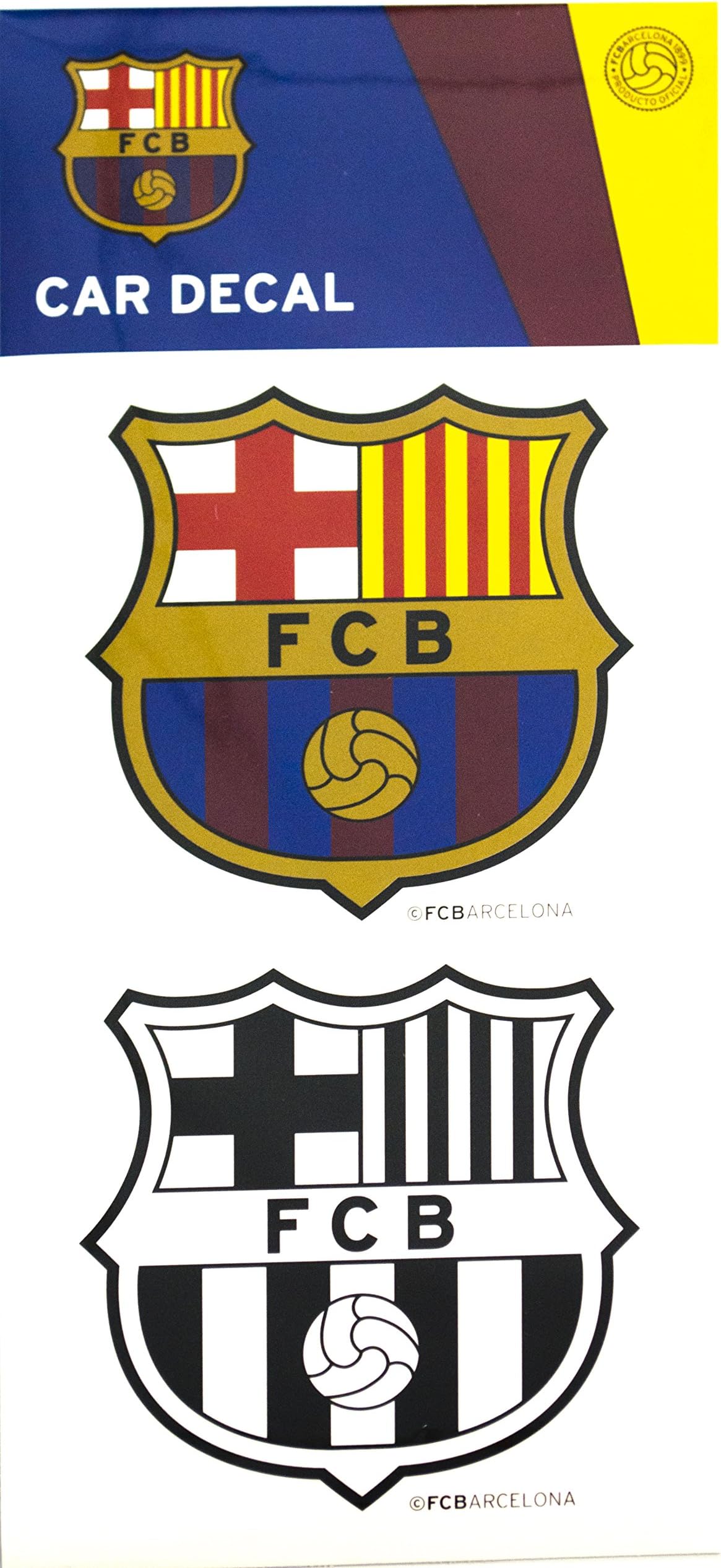 Official FC Barcelona Soccer Car Decals