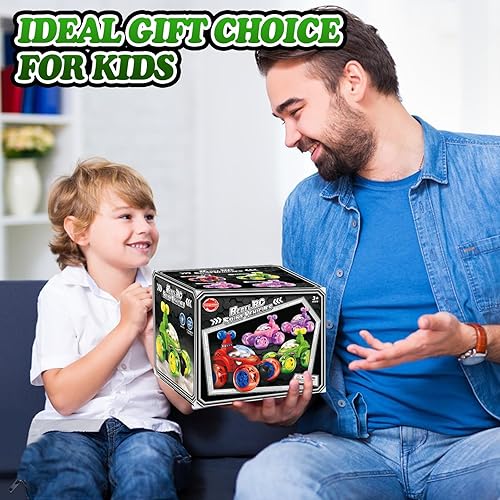 Miniatura 6 de Hymaz Coche de acrobacias a control remoto para niños de 3, 4, 7, 8 a 12 años, auto de control remoto 4WD con 360 giros, luces 3D y música, juguetes