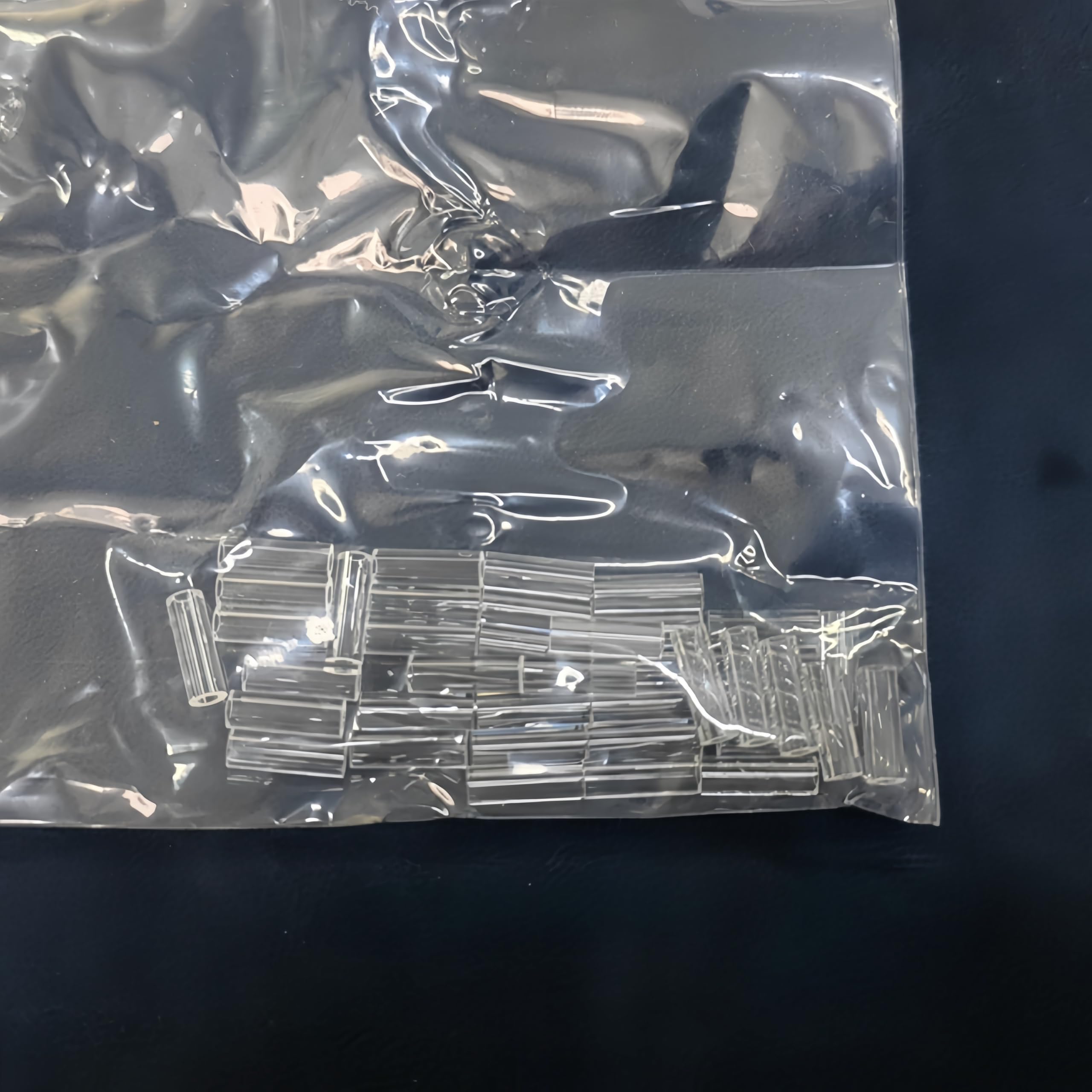 Asta cava for tubo di vetro al quarzo con silice fusa, 5 pezzi | Lunghezza 10 mm, for uso di laboratorio o industriale(4x0.5x10mm)