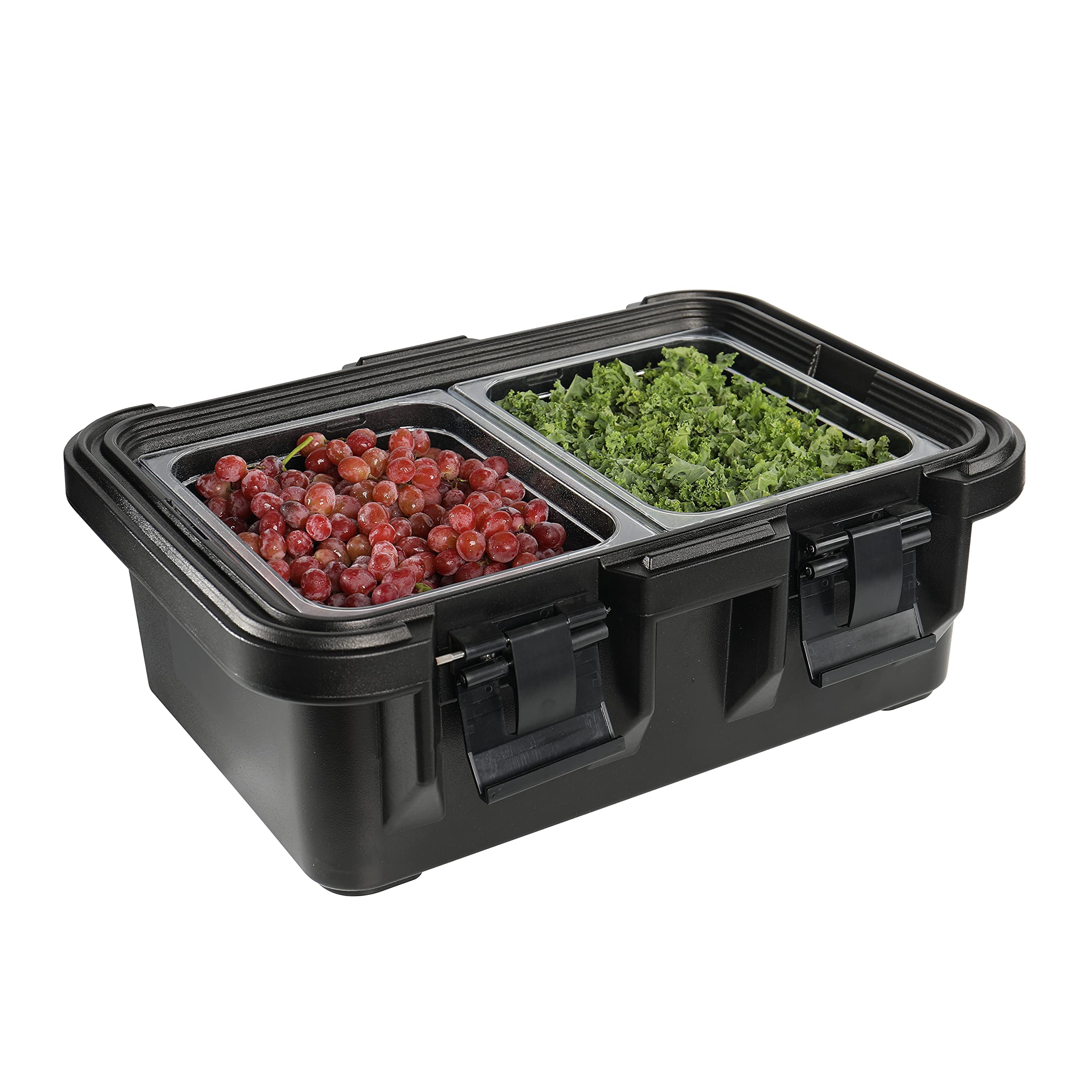 Pearington Porta-padella isolante per alimenti, 22,4 l, colore: nero