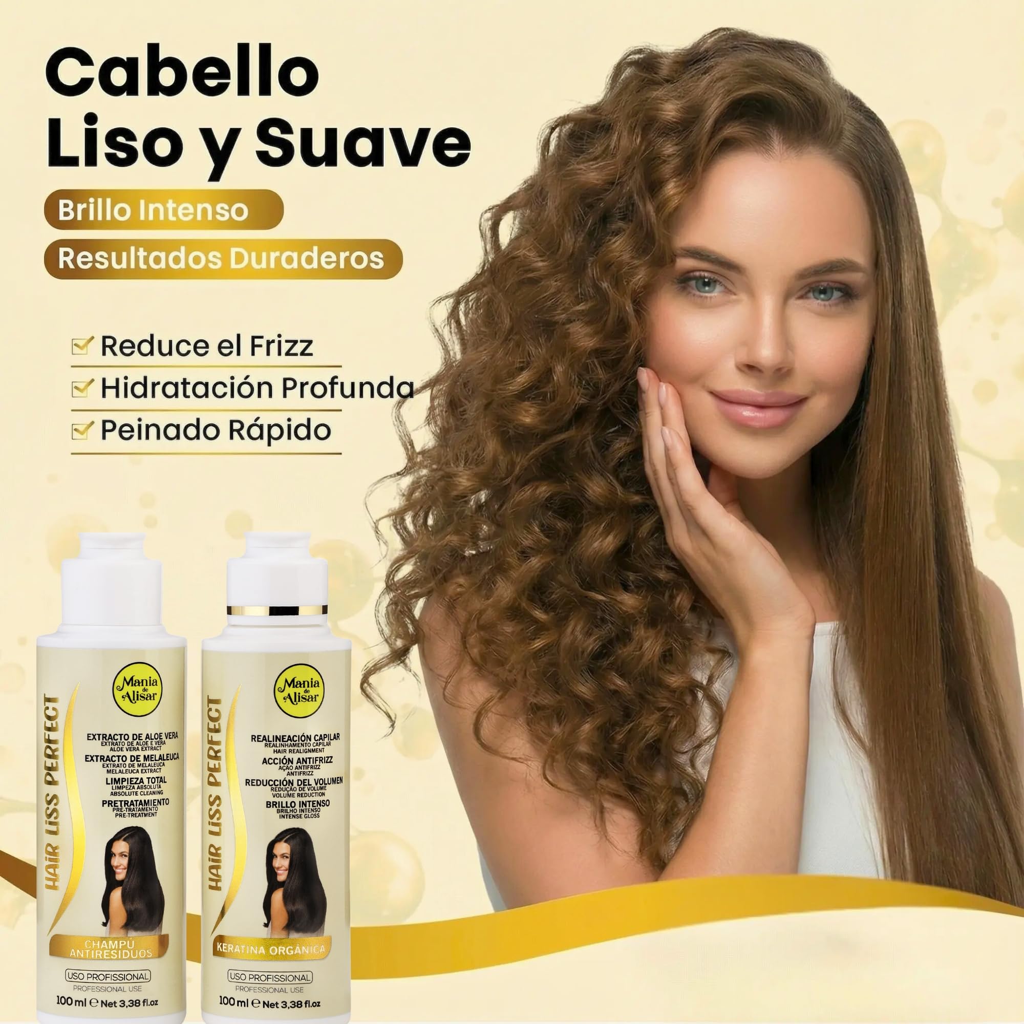 Kit Alisado Brasileño Keratina Orgánica Progresivo 2 x 100 ml