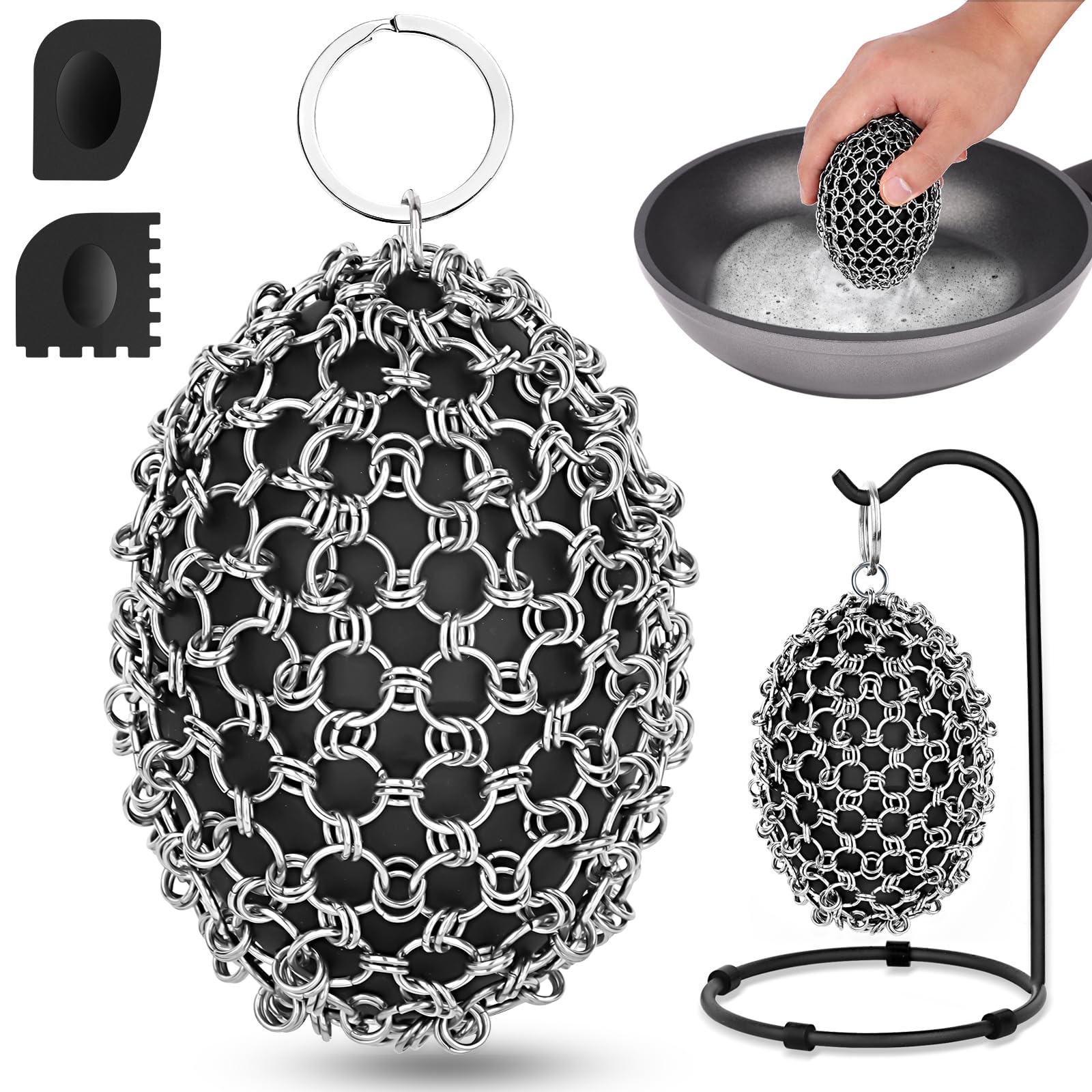 XIBIGEYE Olive Ball Scrubber Set