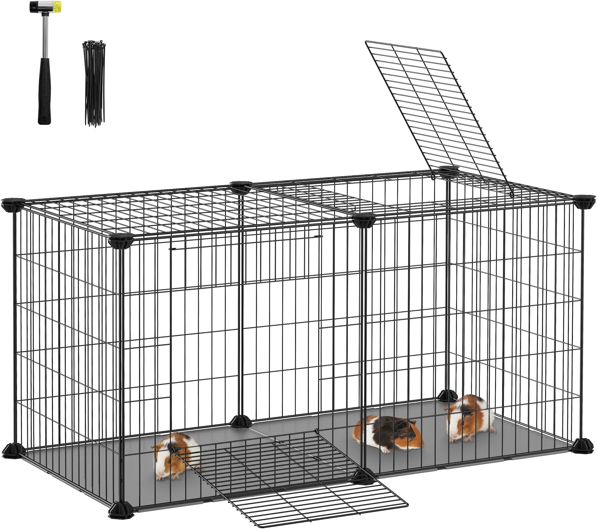 Amazon Basics Canvas Bottom Hamster/Rat/Guinea Pig Cage for Indoor
