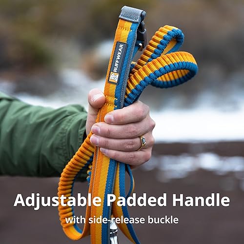 Miniatura 6 de Ruffwear, Roamer Bungee - Correa elástica para perro para correr, andar en bicicleta o senderismo, se puede utilizar de mano o manos libres, verde