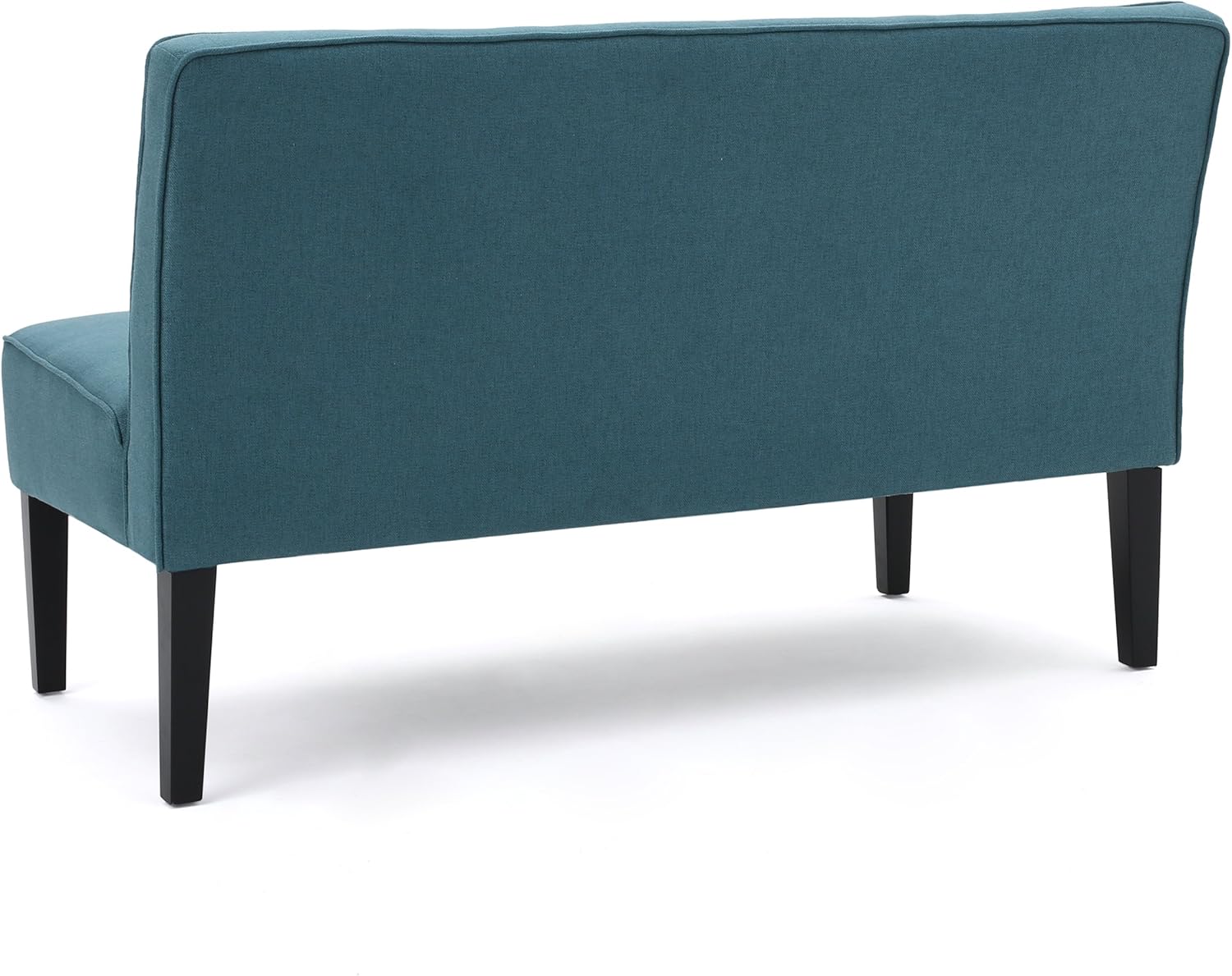 Christopher Knight Home GDFStudio Christopher Knight Home Dejon Modern Fabric Loveseat, Dark Teal, Matte Black