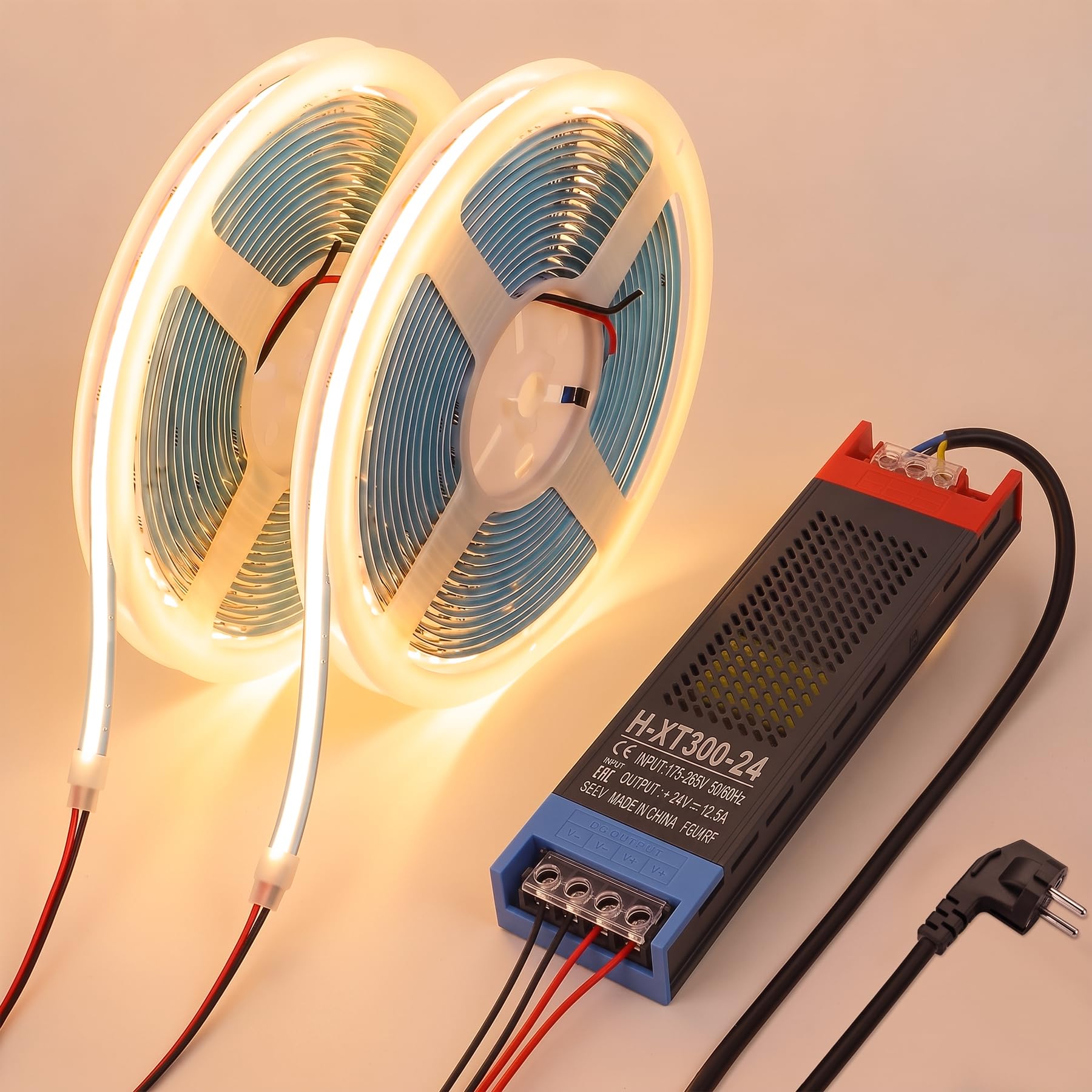 Sylvwin Striscia LED COB 20M,Strisce LED 24V 2700K Bianco Caldo