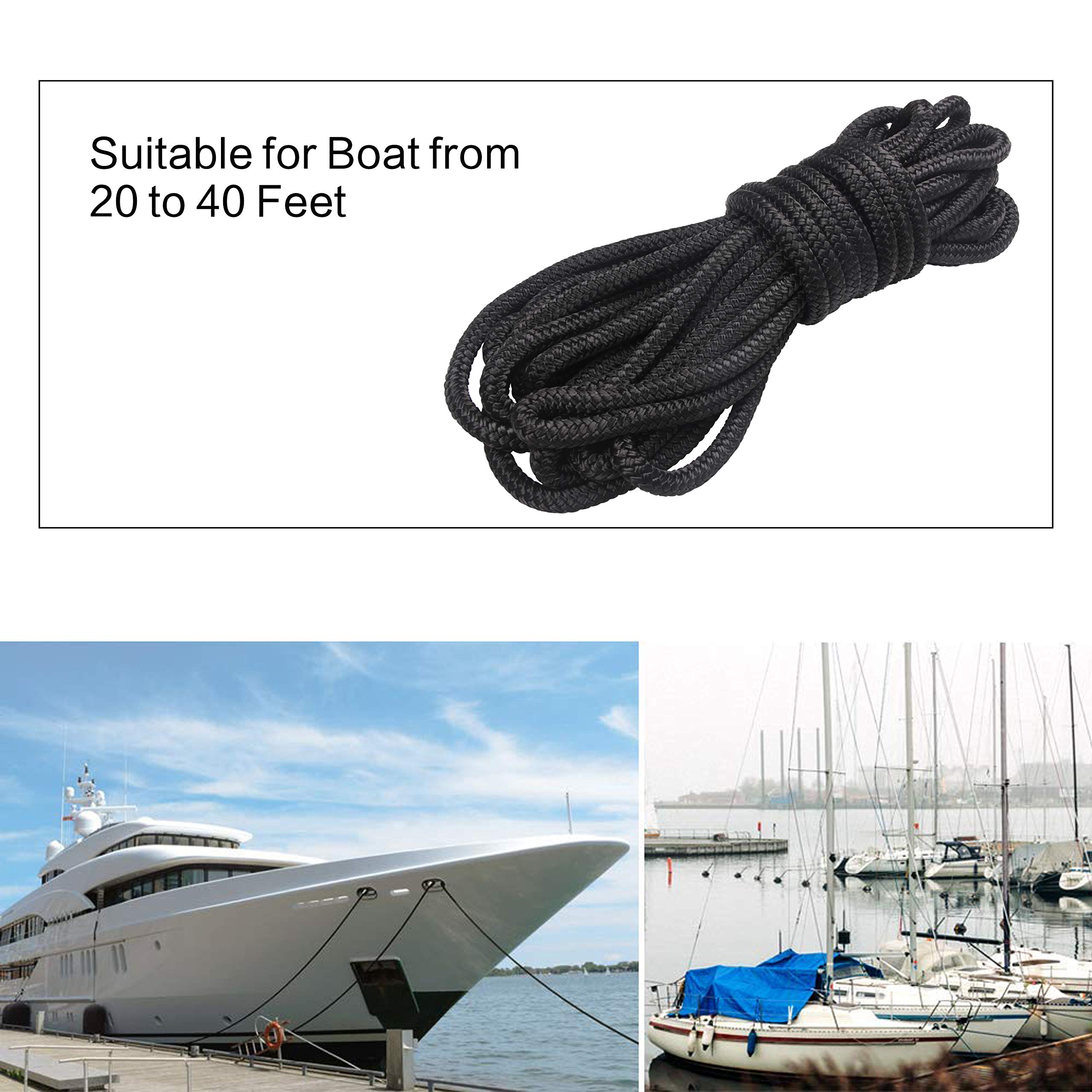 Corda Náutica Young Marine 9,5mm X 4,5m - Pacote Com 3 Unidades