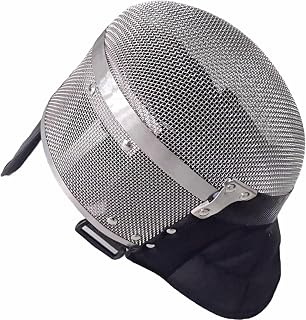 ASAki LV2 CE 1600N HEMA Fencing Mask - Stainless Steel, 1600N Protection, Breathable Adjustable Lining for Safe Sparring