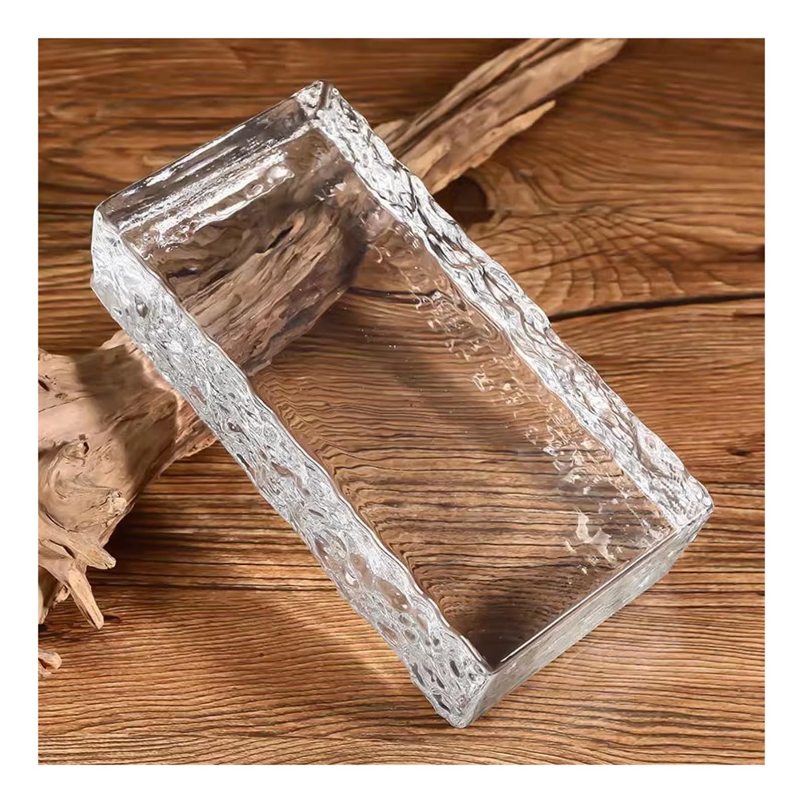Piastrelle rettangolari in cristallo, Parete Divisoria in Mattoni di Vetro 20x10x5 cm(Style5)
