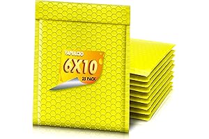 Yellow Poly Bubble Mailers 6x10 Inch