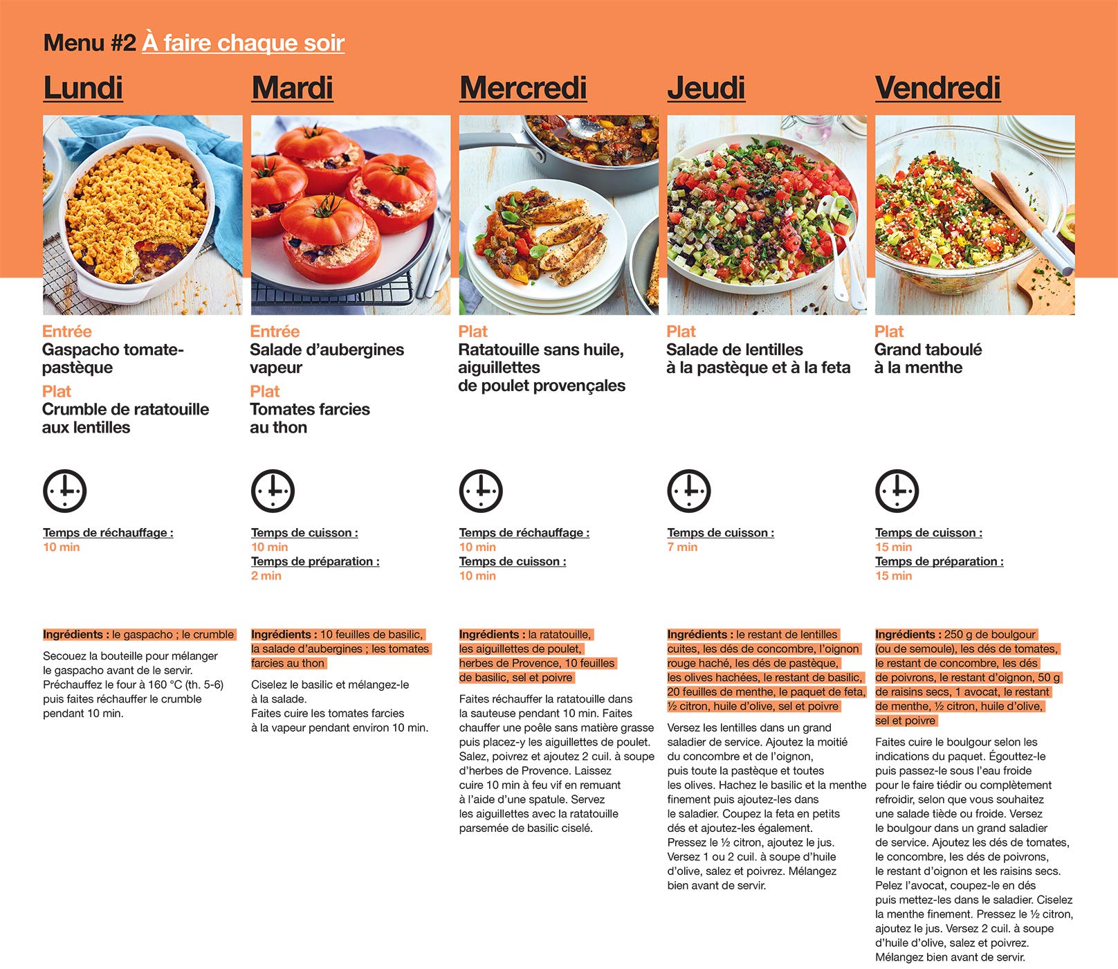 En 2h Je Cuisine Pour Toute La Semaine Pdf Gratuit