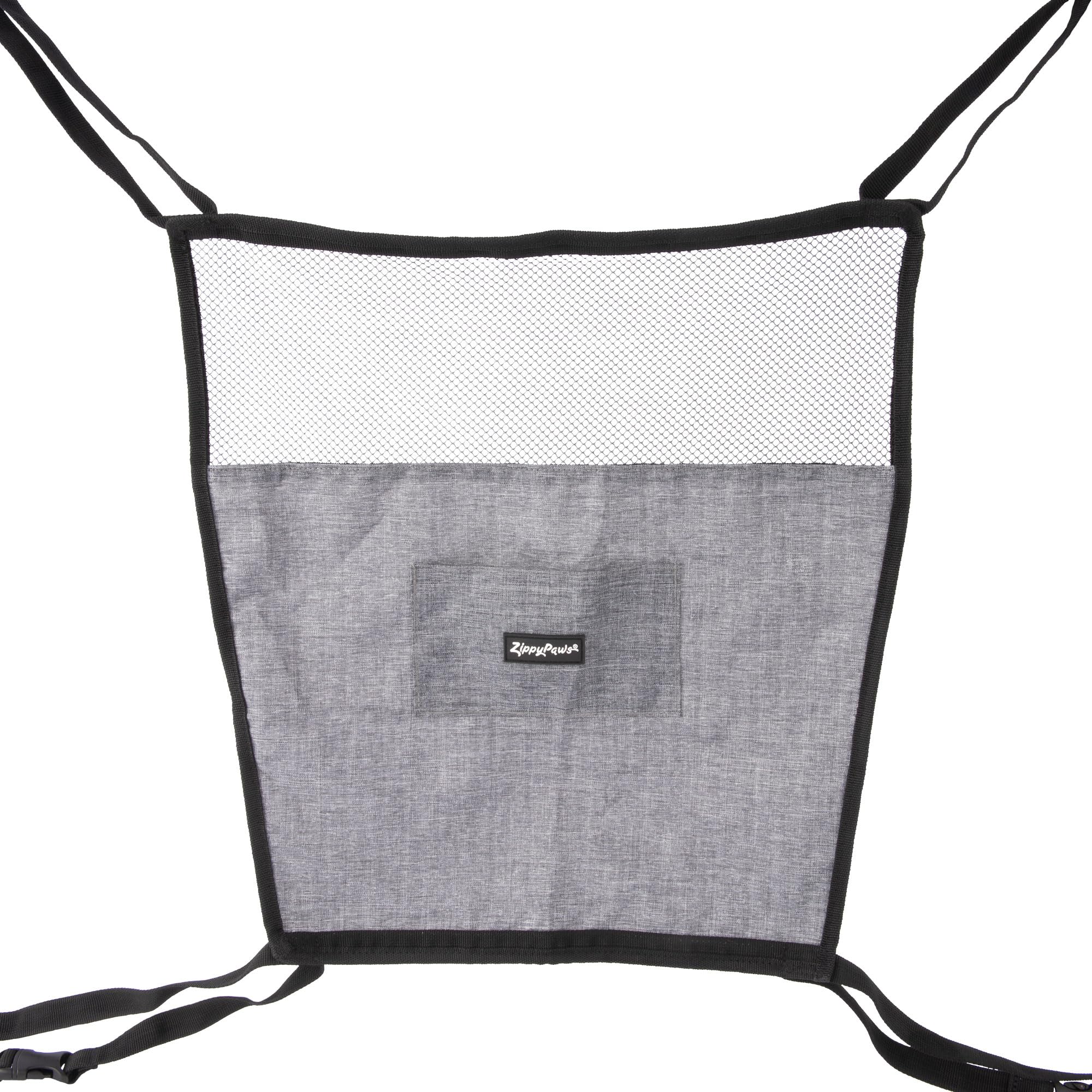 Zippy Paws Zp527 Adventure Car Front Seat Barrier Barrier, Grey