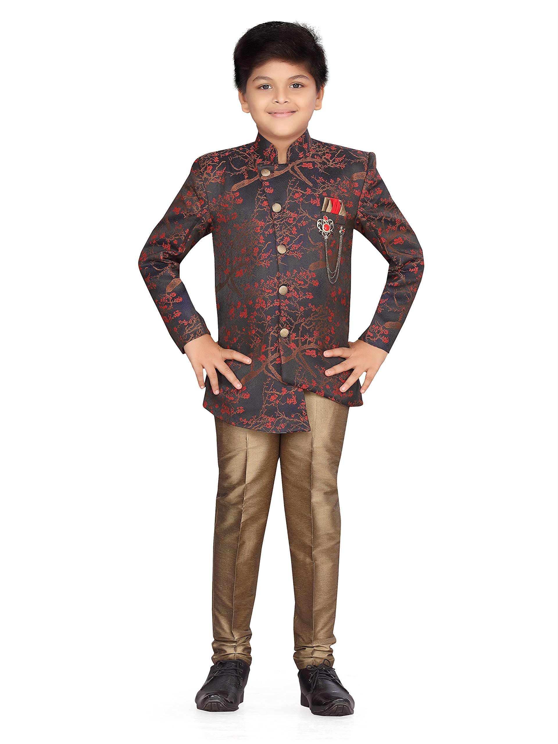 AJ DEZINES Boys Sherwani Set