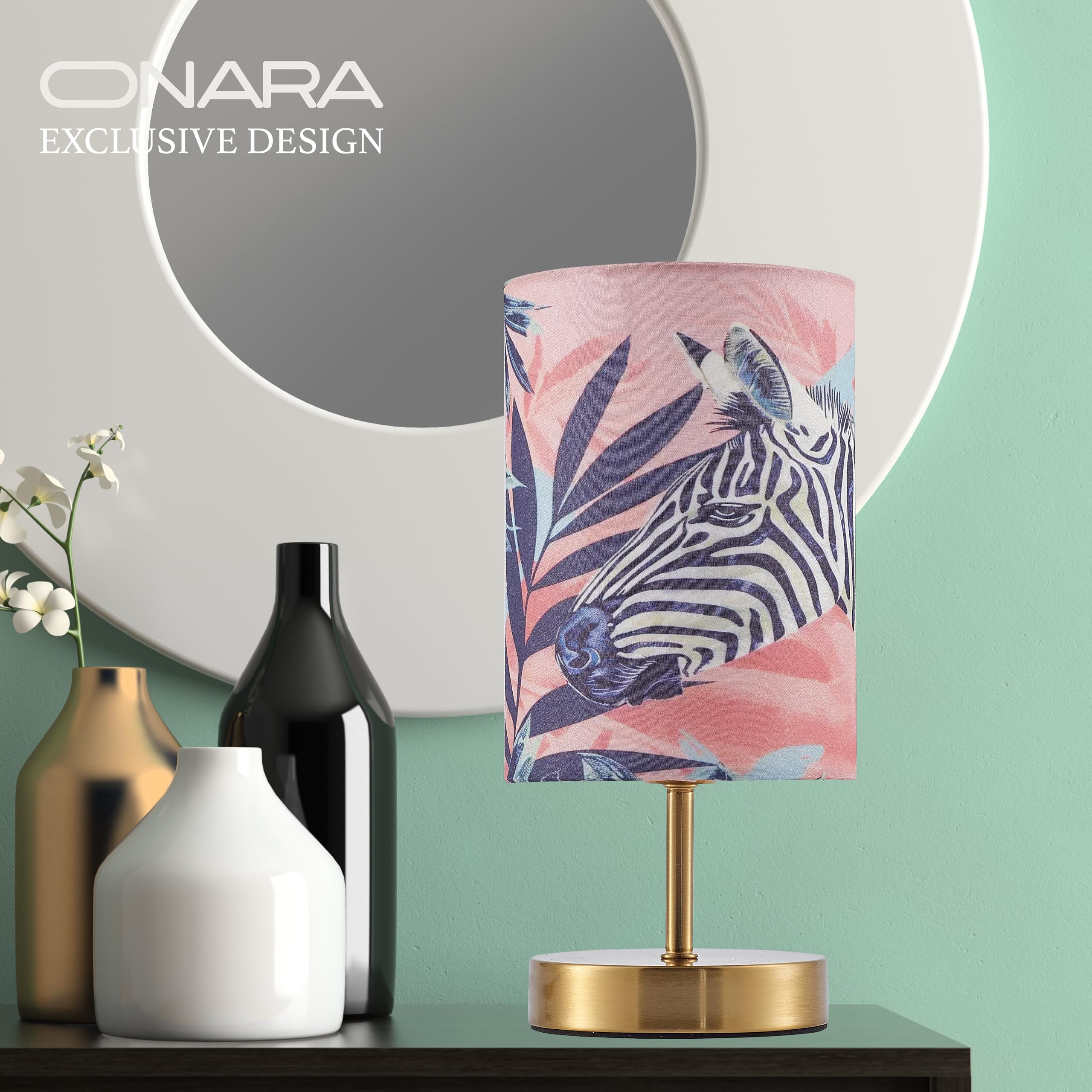 Onara Table Lamp for Bedroom Living Room, and Office, Home Decor Lamp with Designer Lampshade - Image 4