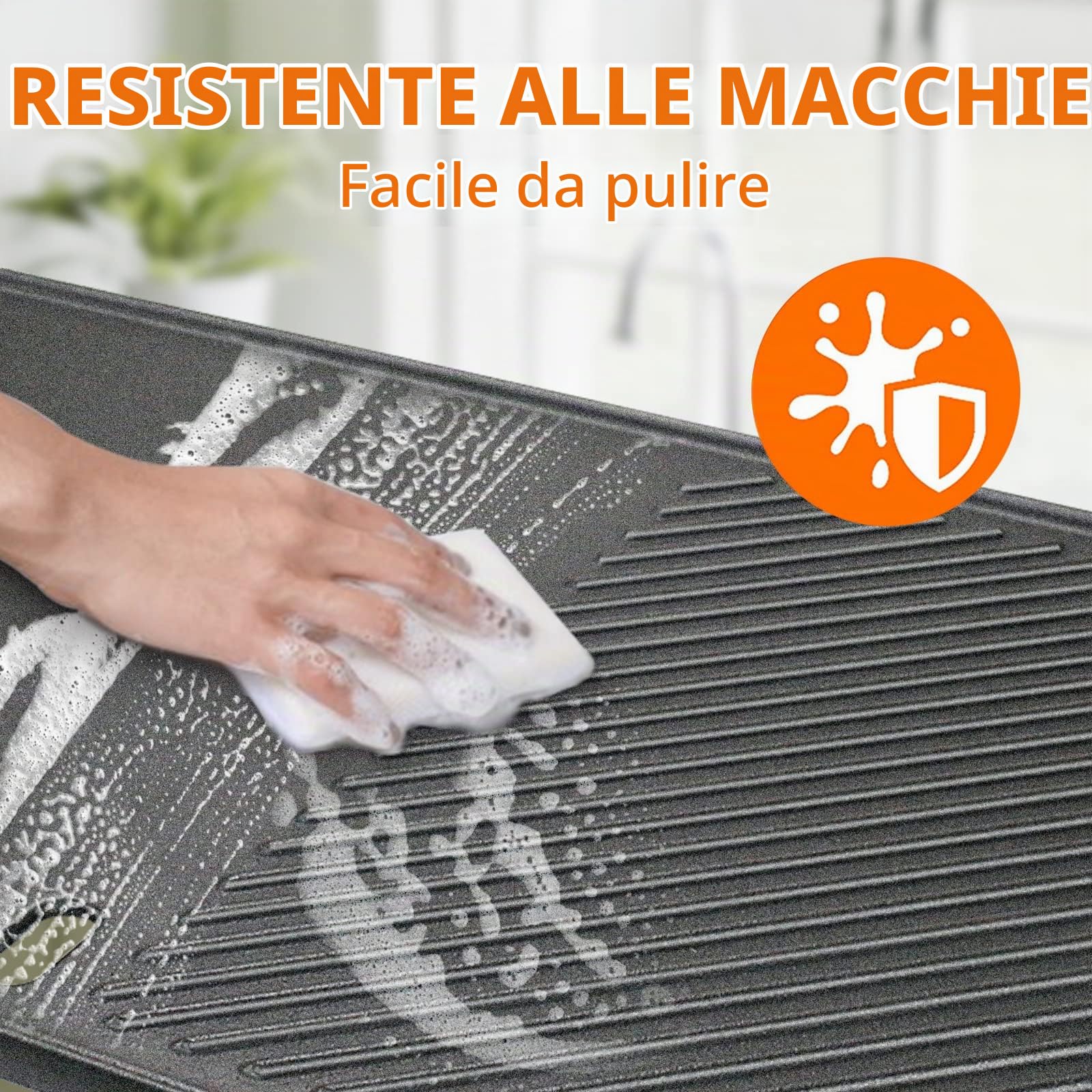 Denmay 43 cm x 32 cm BBQ piastra pour Landmann Triton 3 e 4 fuochi, pour Enders Boston 4, pour Enders Monroe PRO 4, Piastra in Ghisa per Barbecue a Gas Uova Carne Frittura Piastra BBQ