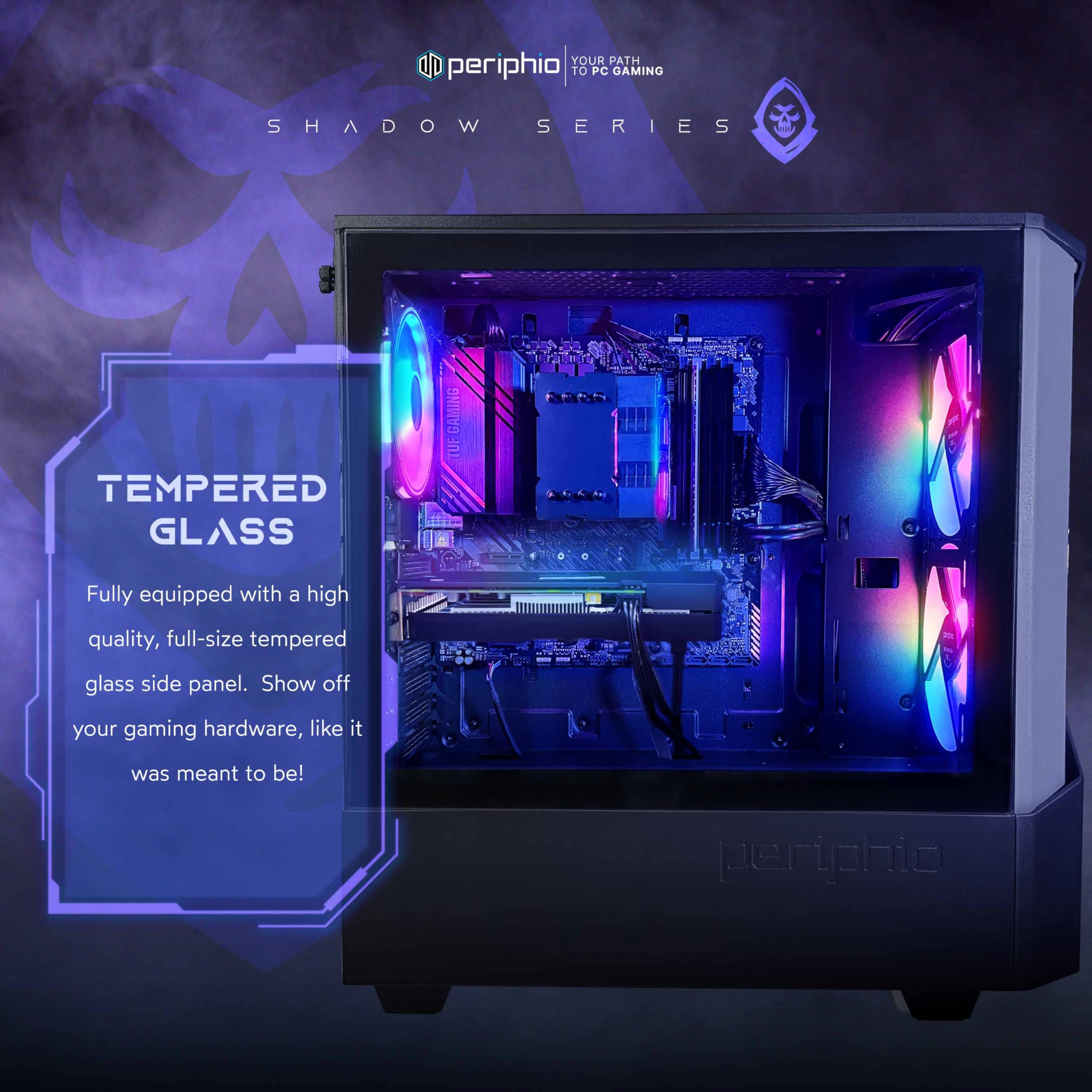 Amazon.co.jp: Periphio 死神ゲーミングPC、AMD Ryzen 5 5500 最大4.4