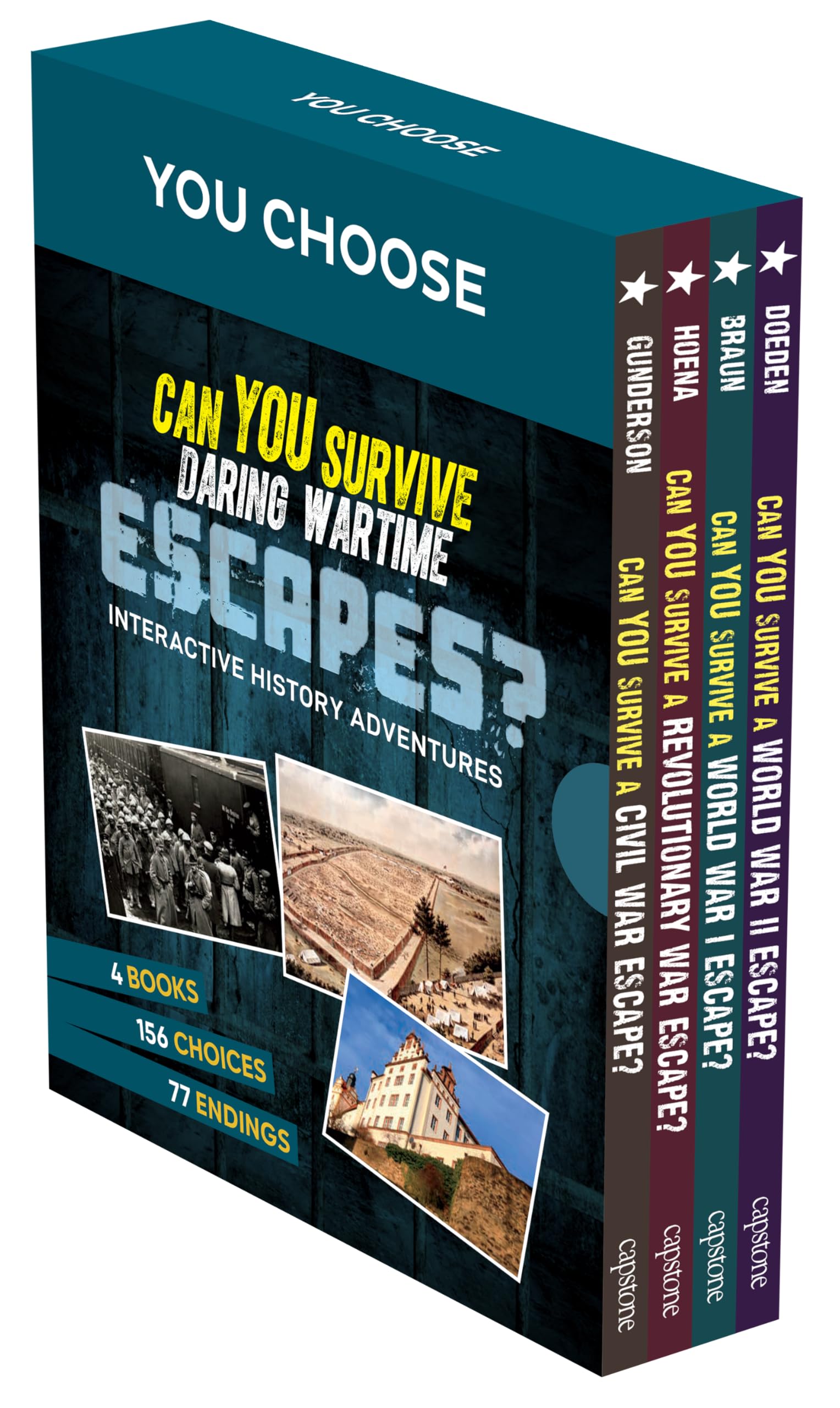 You Choose: Can You Survive Daring Wartime Escapes? 4-Book Boxed Set (You Choose: Great Escapes)