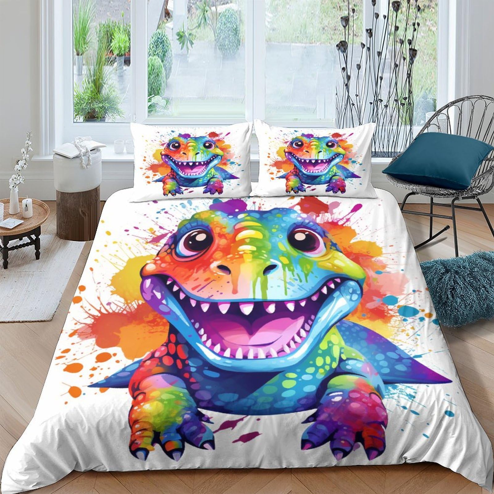 Parure de lit dinosaure respirante pour des nuits d'aventure