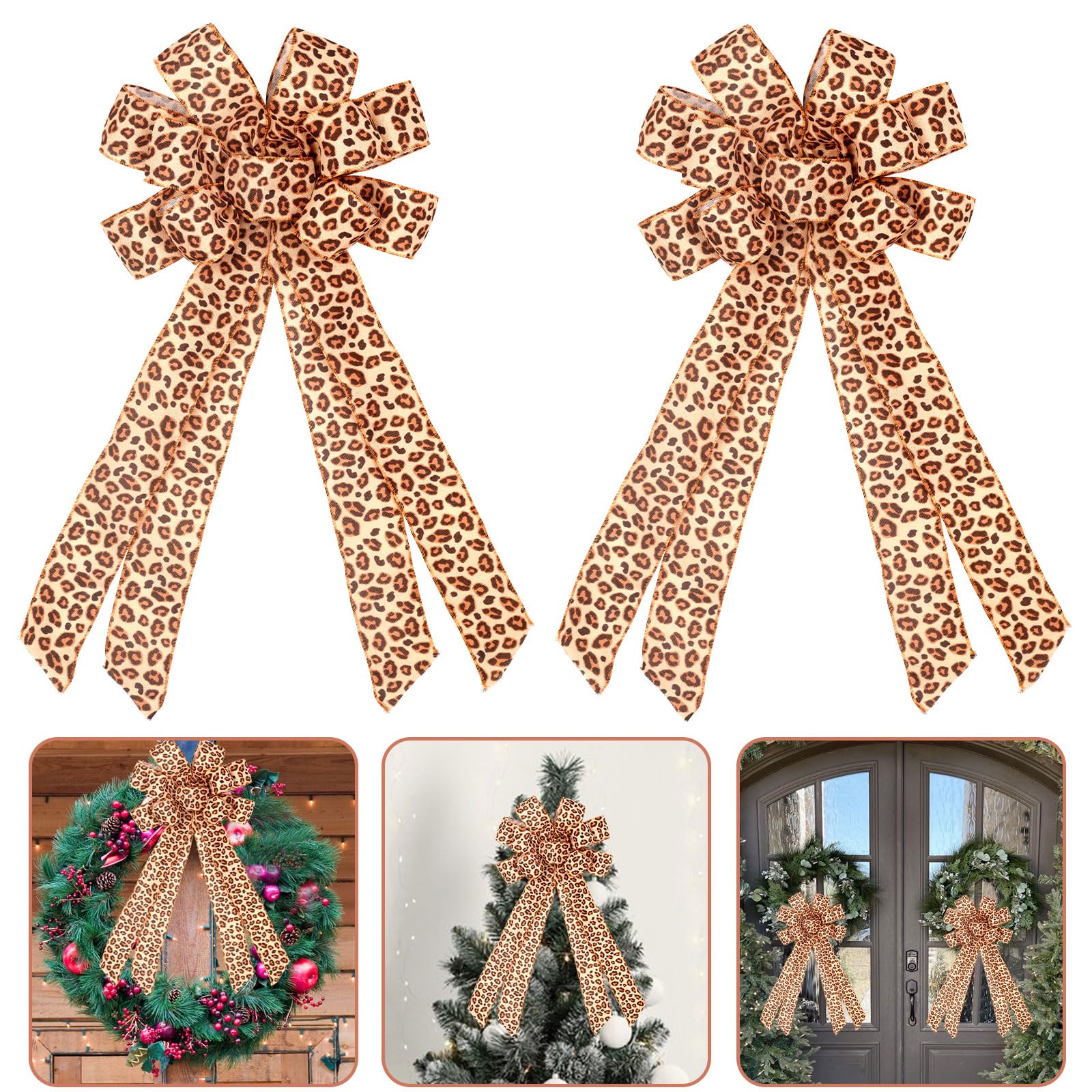 Amazon.com: Serencatcher 2pcs Leopard Christmas Bows, Christmas Tree Ornaments Bows Include Leopard Print Wreath Tree Topper Bow Gift Bow for Christmas Party Decor Thanksgiving Door Staircase Fireplace Ornaments : Home & Kitchen amazon-com-serencatcher-2pcs-leopard-christmas-bows-christmas-tree-ornaments-bows-include-leopard-print-wreath-tree-topper-bow-gift-bow-for-christmas-party-decor-thanksgiving-door-staircase-fireplace-ornaments-home-kitchen