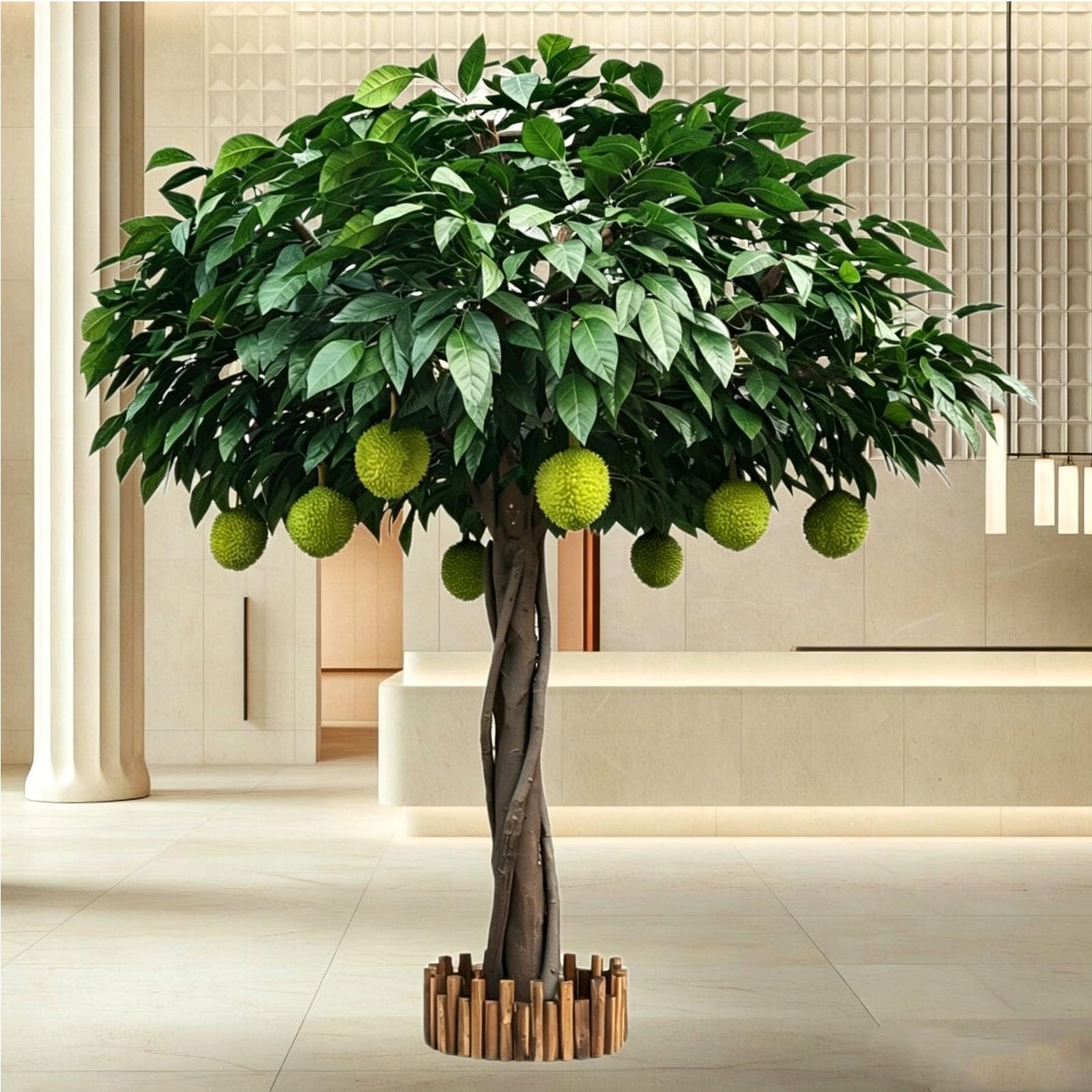 Handmade Artificial Banyan Tree, Fake Plant Artificial Banyan Tree, for Indoor/Outdoor Decoration in Hotels, Shopping Malls(1m)