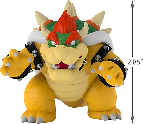 Miniatura 5 de Hallmark Adorno navideño de recuerdo 2019 con fecha de año Nintendo Super Mario Bowser,