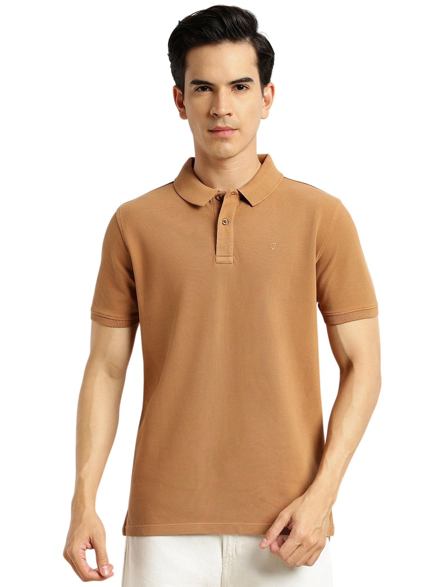 Men’s Cotton Polo T-Shirt | Regular Fit | Short Sleeve | Solid Color | Button Closure | Casual & Smart Wear-image-25