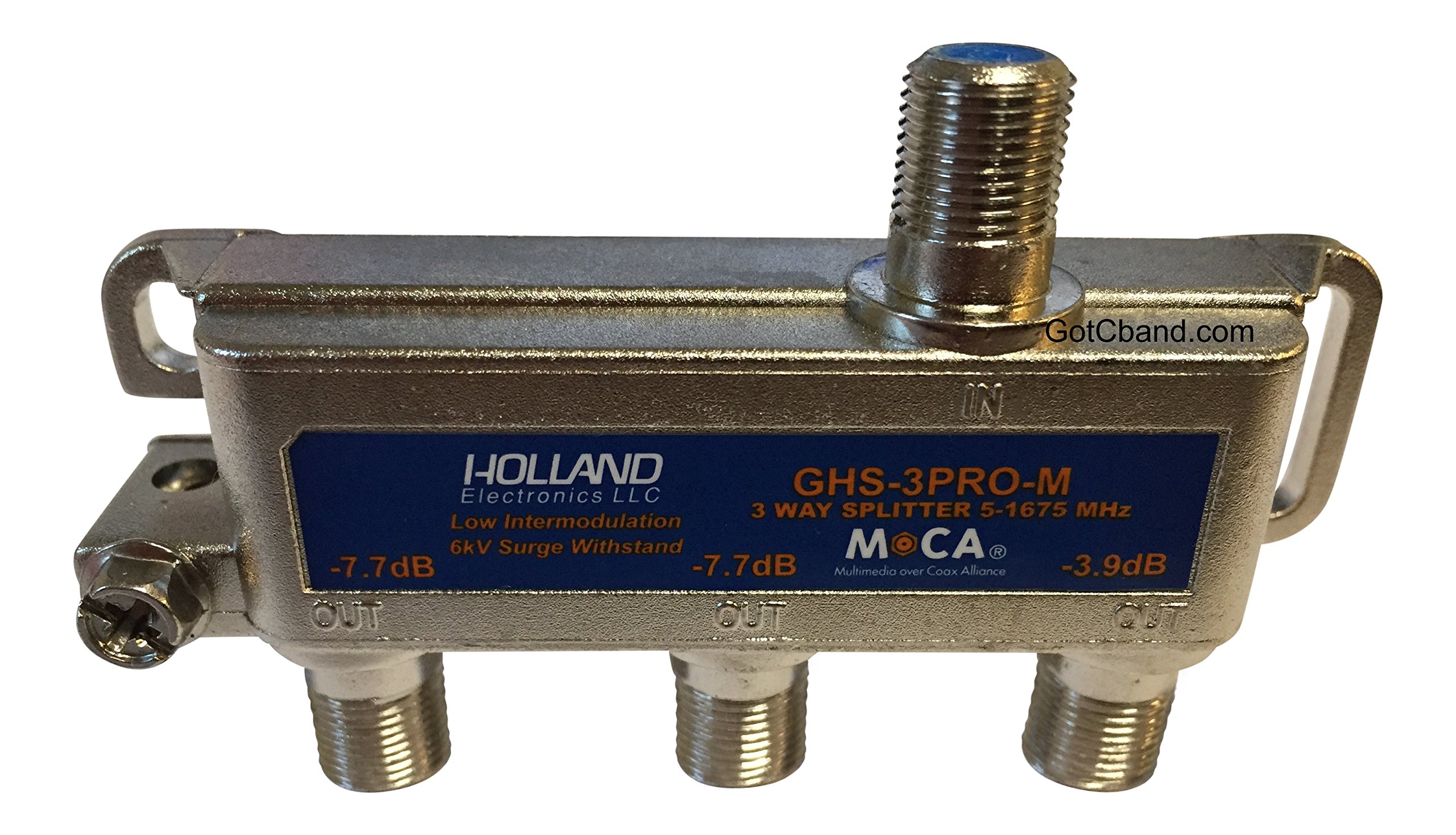 3-Way Splitter MOCA Compliant 5-1675Mhz