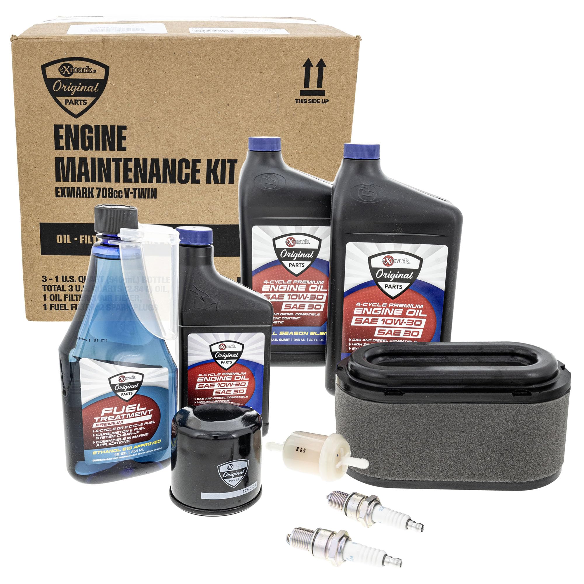 Amazon.com: Exmark 126-9287 V-Twin Engine Maintenance Oil Air Fuel