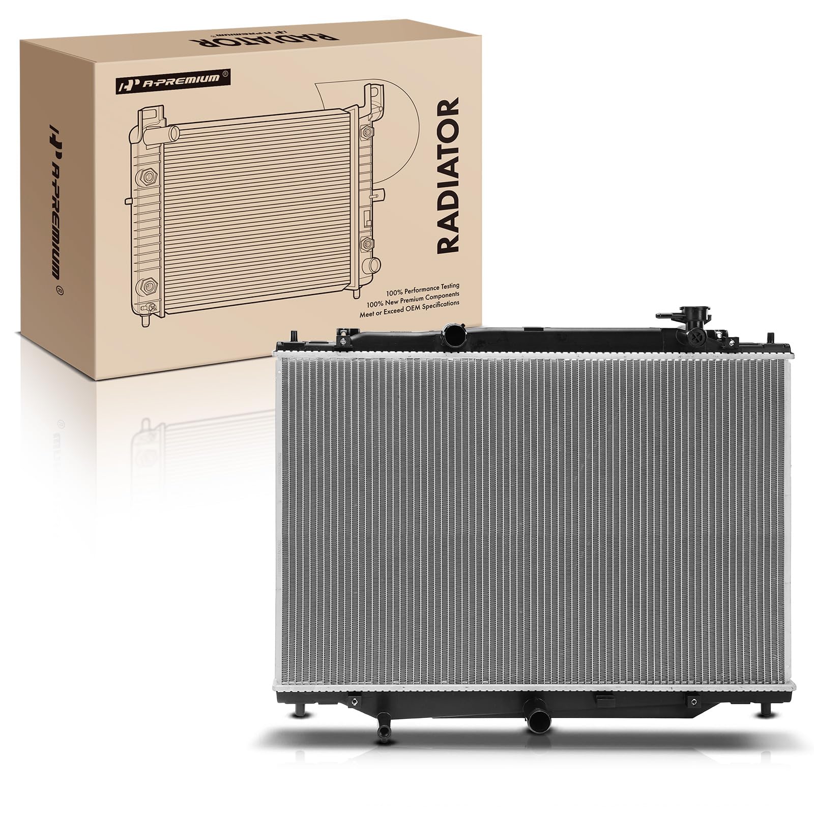 A-Premium Engine Coolant Radiator Assembly Compatible with Mazda CX-9 2016 2017 2018 2019 2020 2021 2.5L