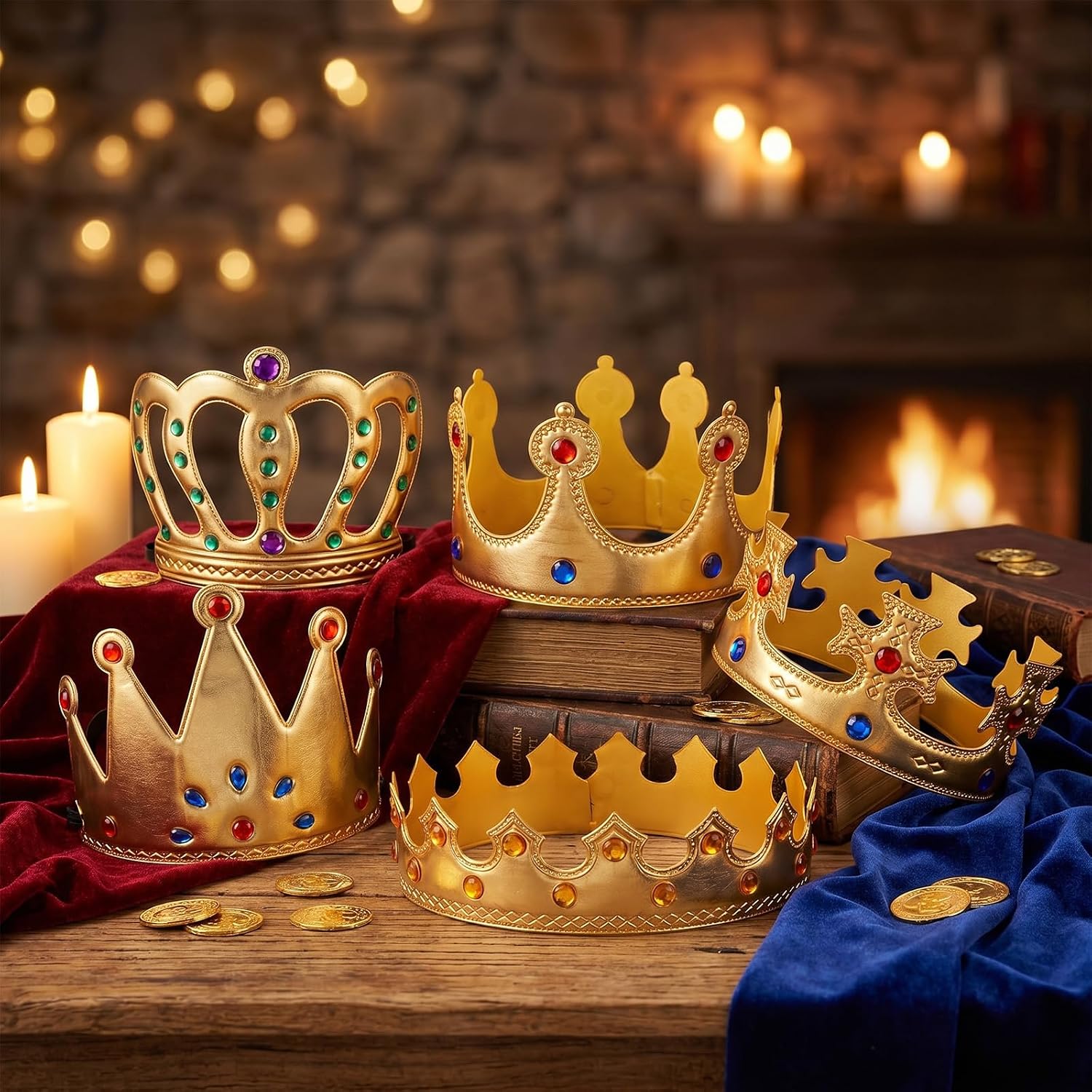 Birthday King Crowns, Faux Leather Prince Princess Crown image 3