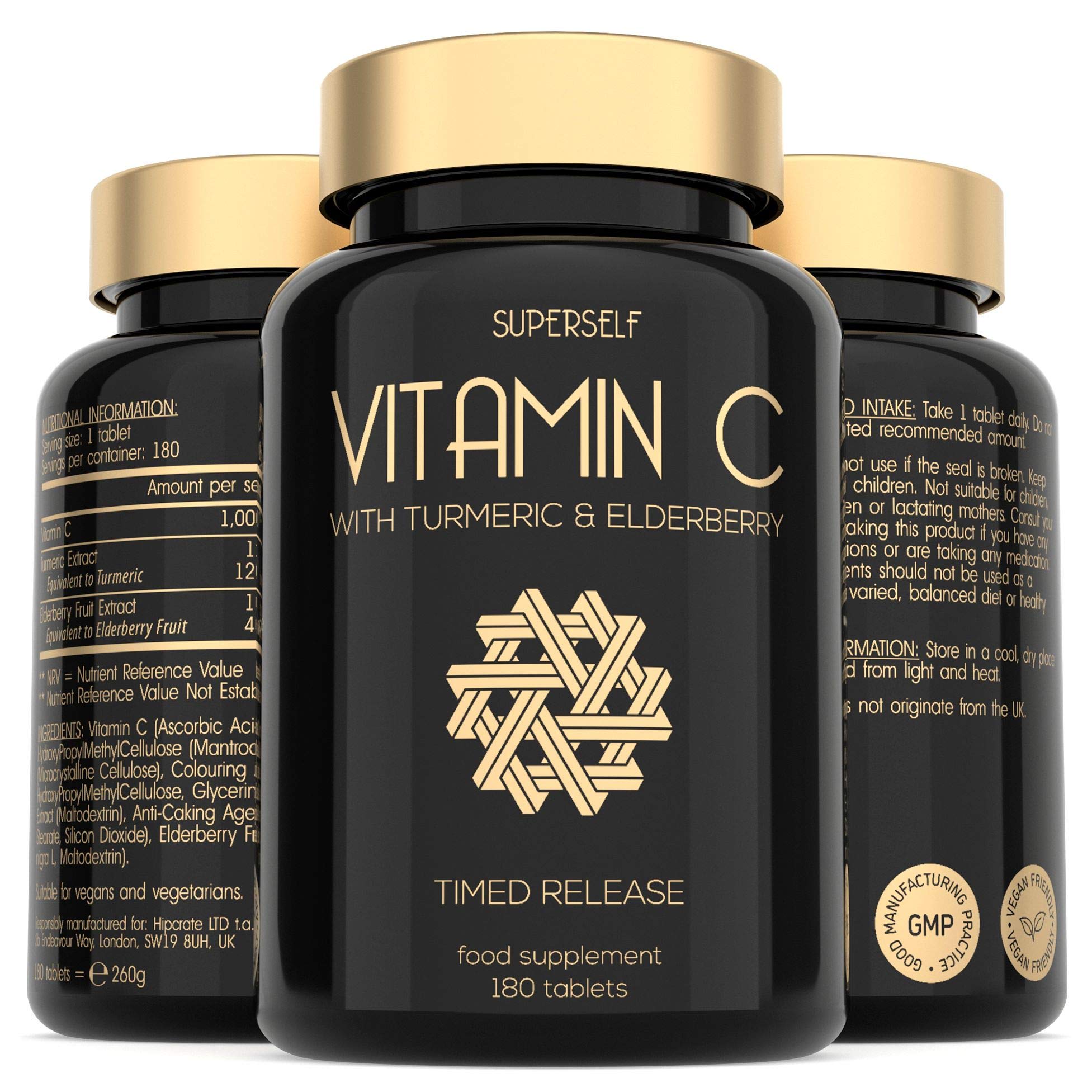 Buy Vitamin C 1000mg Tablets High Strength Slow Release Formula with