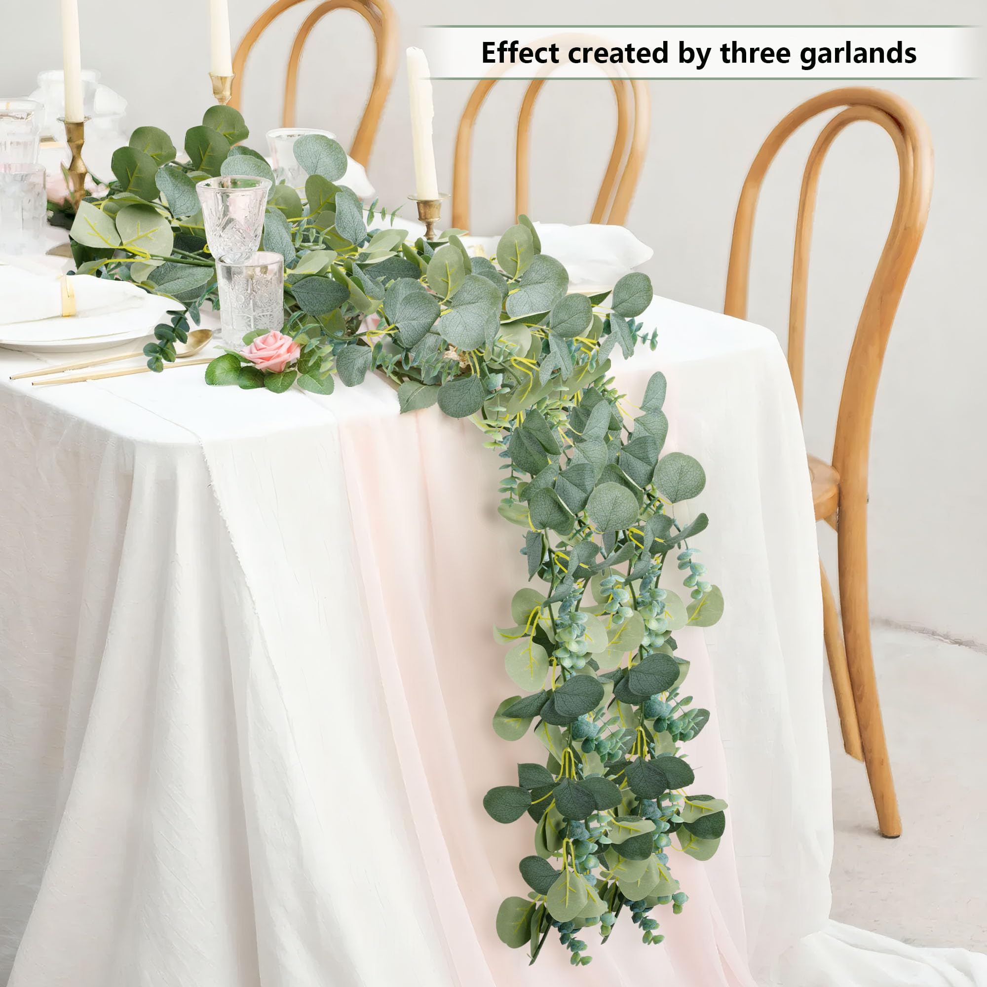 Vlorart Eukalyptus-Girlande, 1,7 m, 2 Stück
