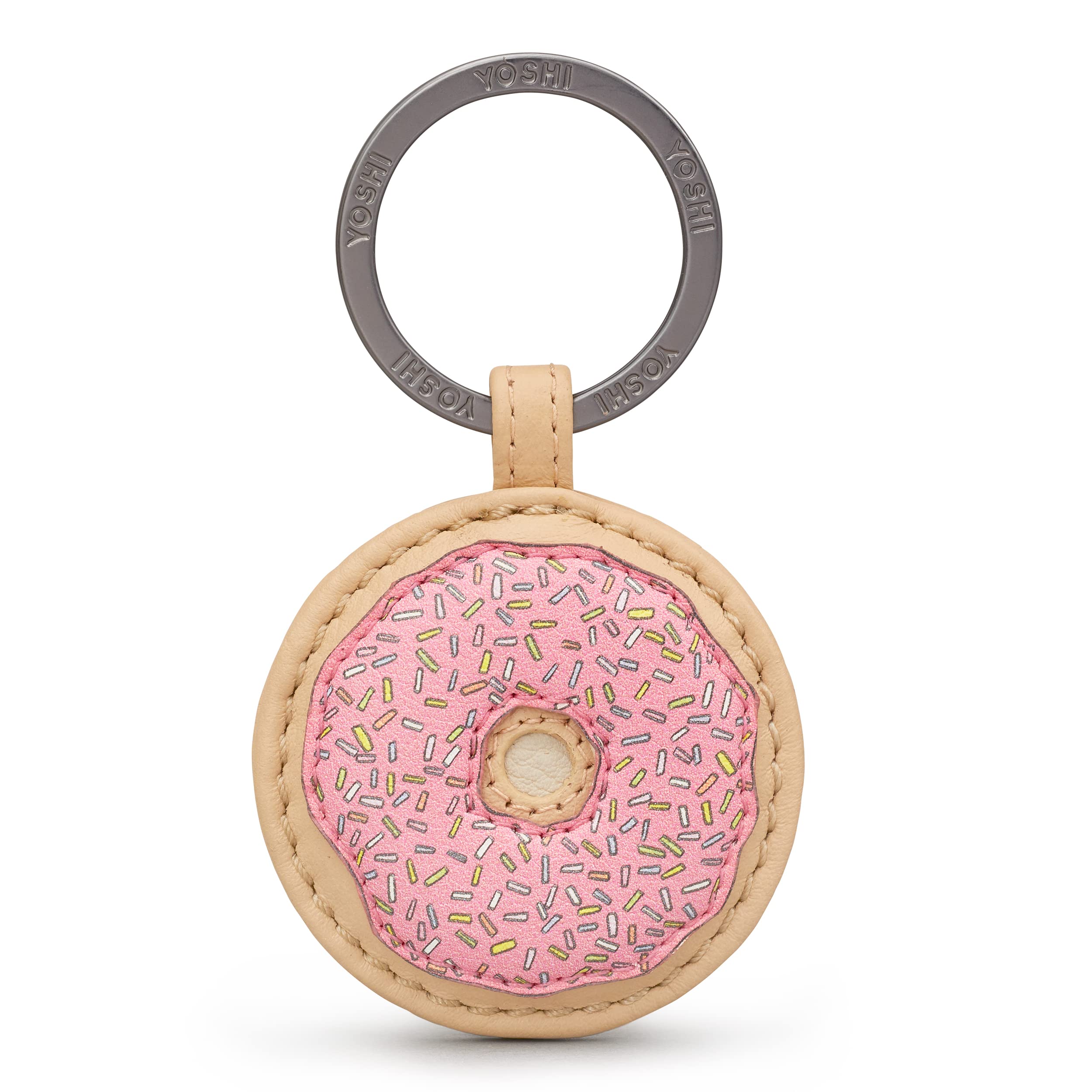 Yoshi Donut Genuine Leather Keyring/Keychain Cream
