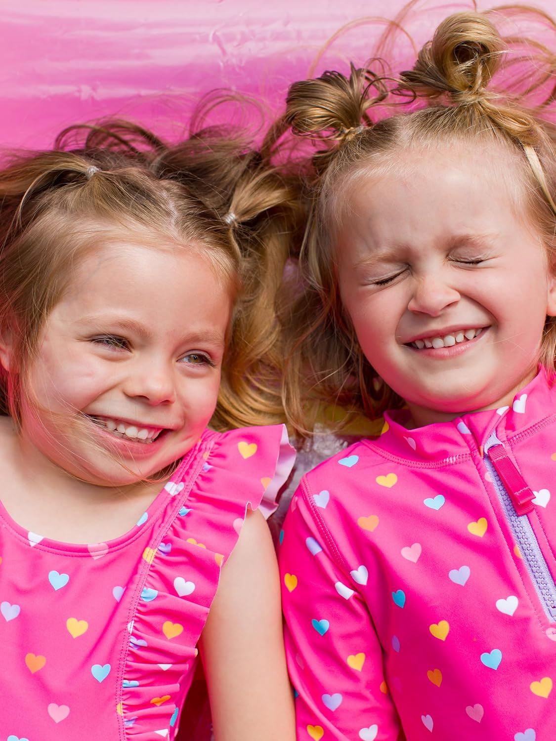 RuffleButts Baby/Toddler Girls UPF50+ Waterfall Tankini Two Piece Swimsuit - Image 2