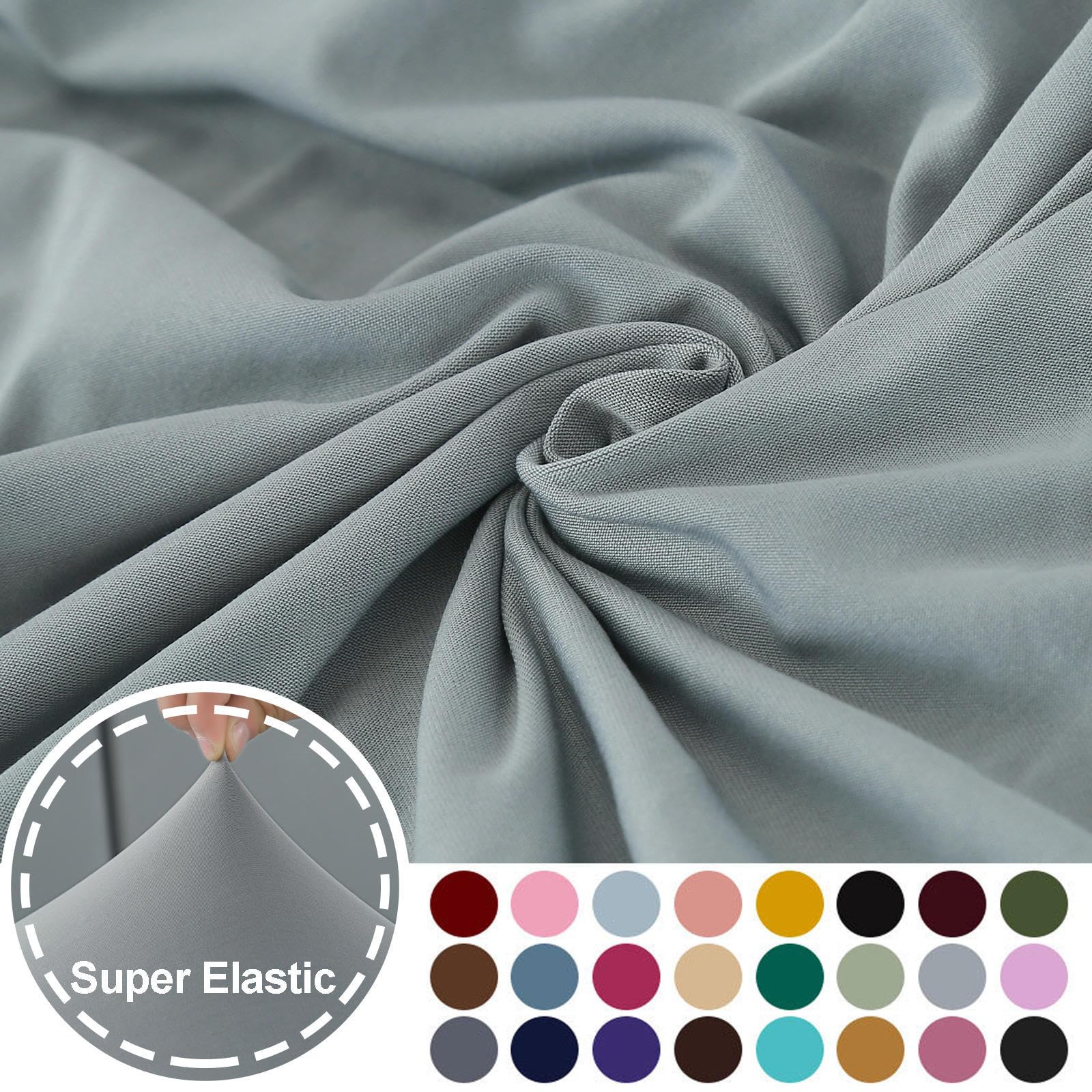 Sofabezug Stretch 1 2 3 4 Sitzer L/U Form Ecksofa Universal Couch üBerzug Einfacher Sofa Cover Aus Milchseide Kratzfeste SchutzhüLle FüR Katzen Hunde FüR Kinder,Gray1-2Seater+3Seater