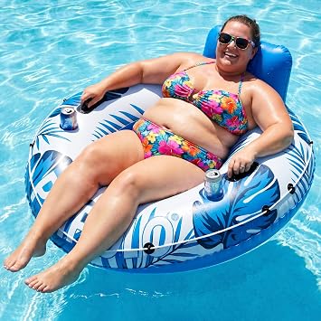 PAFOLO Pool Float, 56" Inflatable River Tube, Heavy Duty River Float