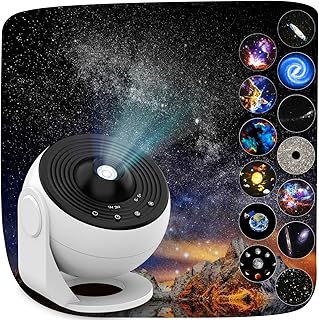 Galaxy Projector Pro, 13 in 1 Home Planetarium Galaxy Projector for Bedroom, Star Projector Galaxy Light with Timer, Adjustable Focus Night Light Projector