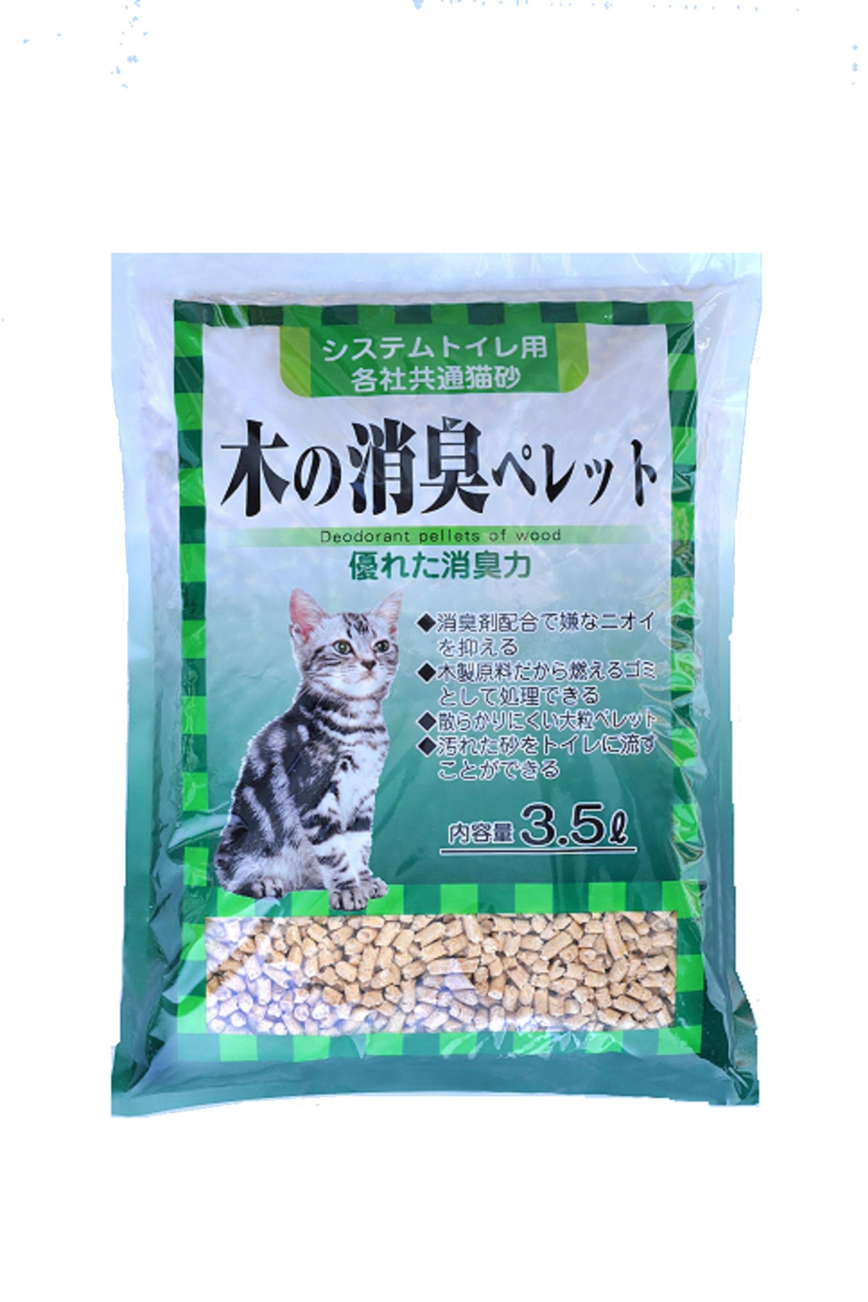 常陸化工 FineCat 木の消臭ペレット 猫用システムトイレ 各社共通 猫砂 3.5L 単品