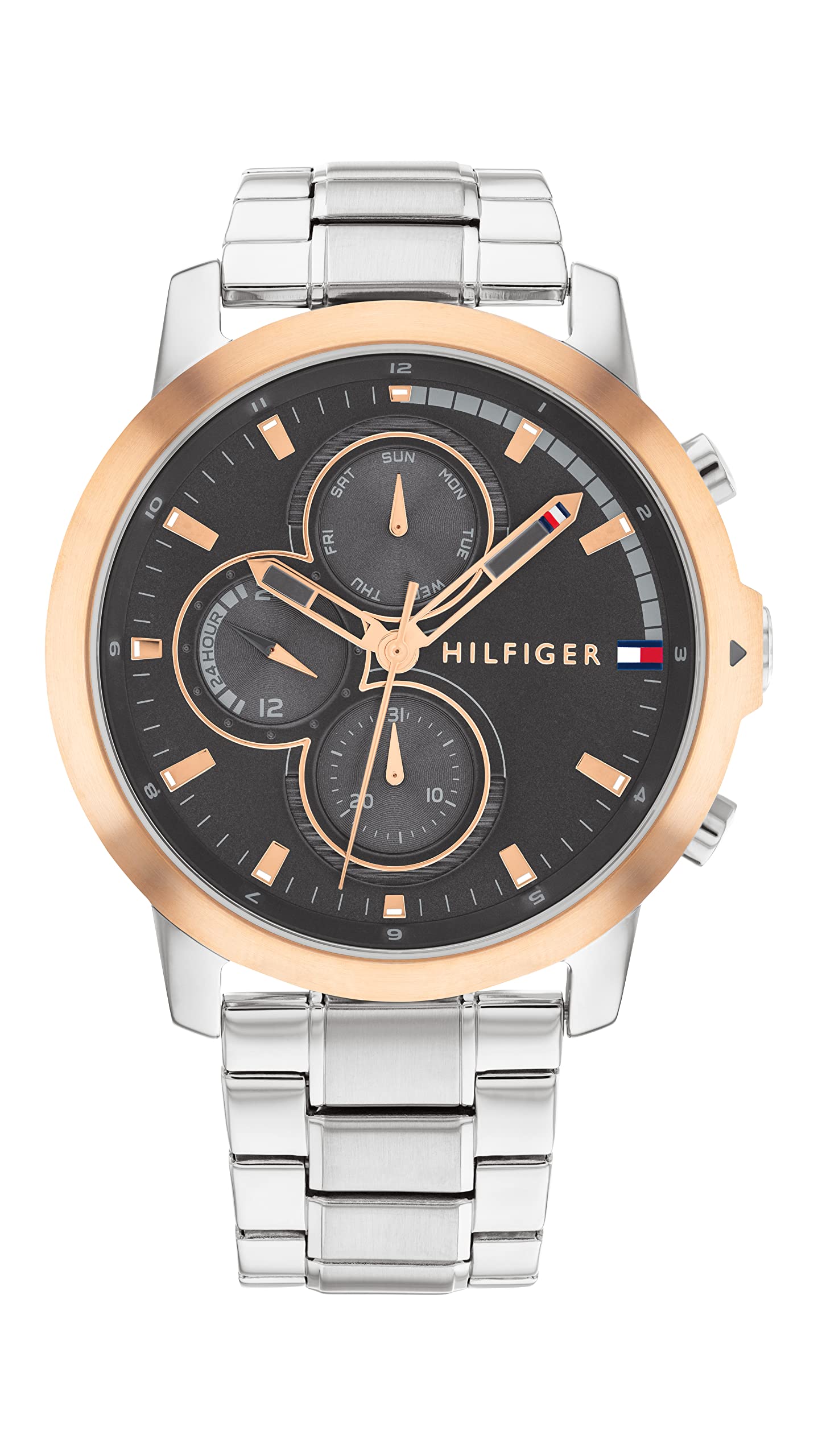 Tommy Hilfiger Analogue Multifunction Quartz Watch for men with Silver Stainless Steel bracelet - 1792050