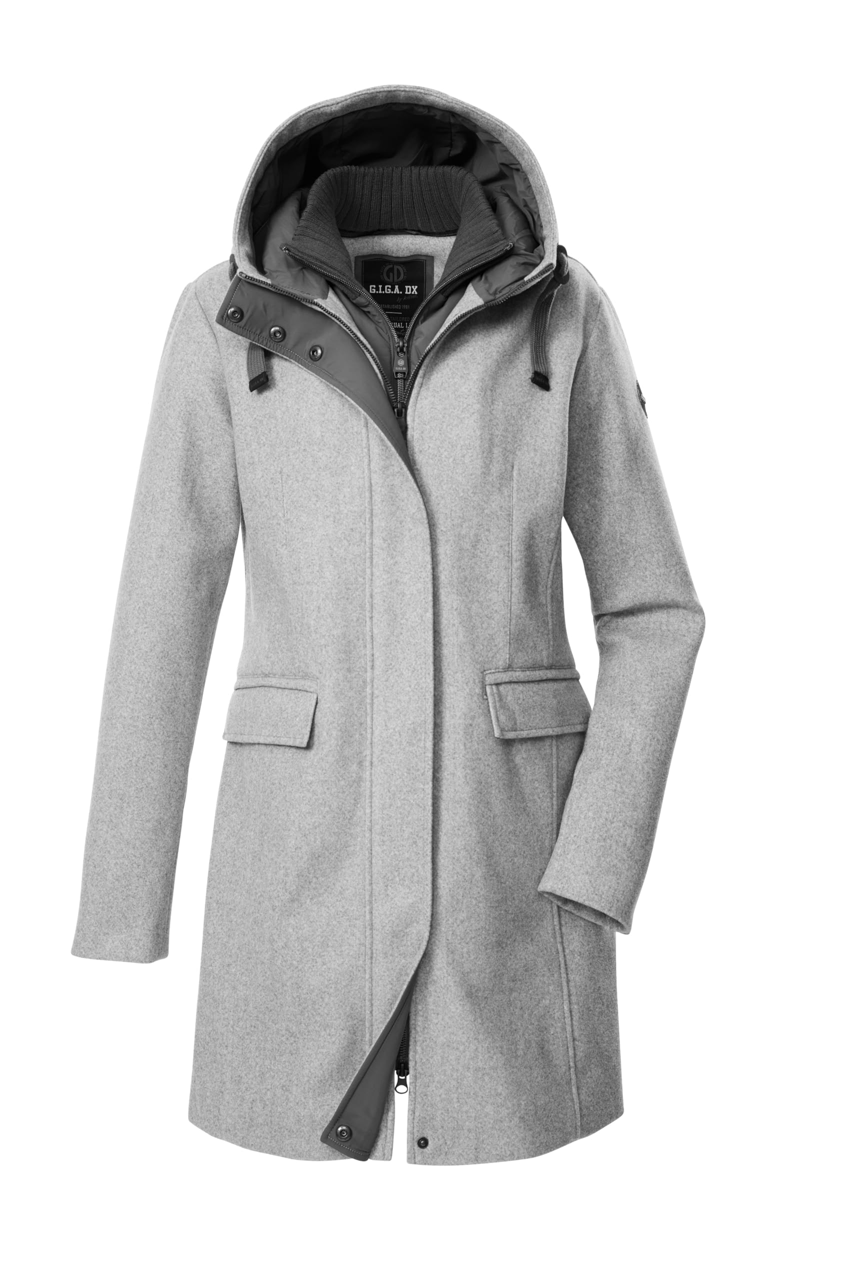 G.I.G.A. DX Parka/wełniany płaszcz z kapturem i rozpinaną kamizelką Kobiety Gw 19 Wmn Prk